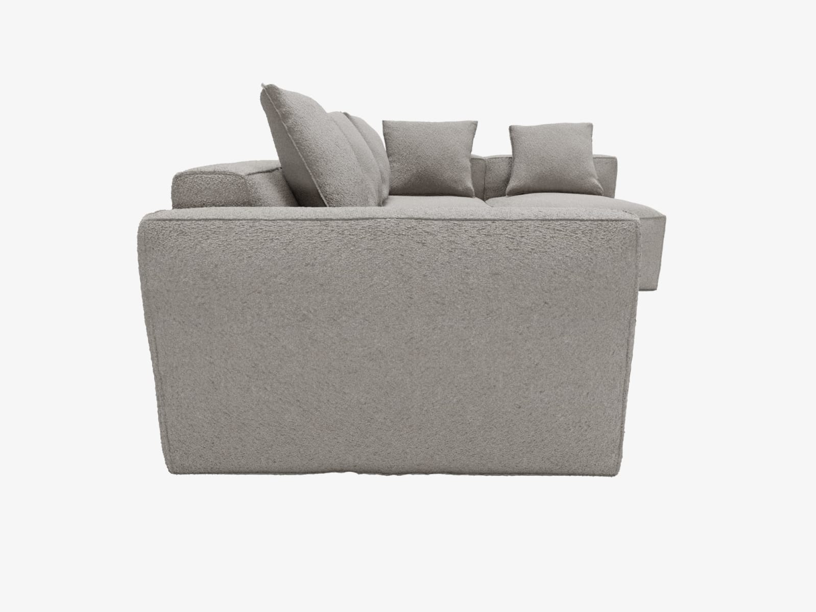 Riley Apt Boucle Pumice Corner Sofa - 4 Seater RAF Terminal color Boucle Pumice