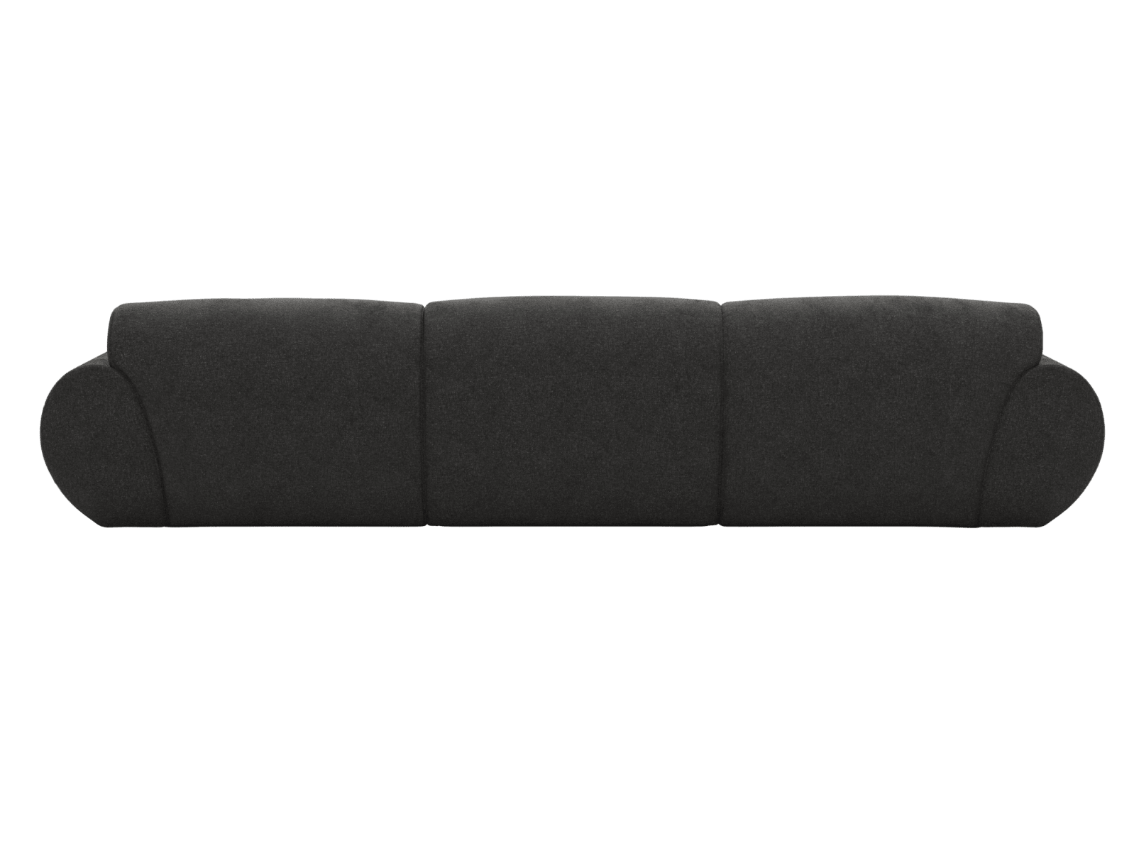 Malmo California Charcoal Chaise Sofa - 3 Seater color California Charcoal