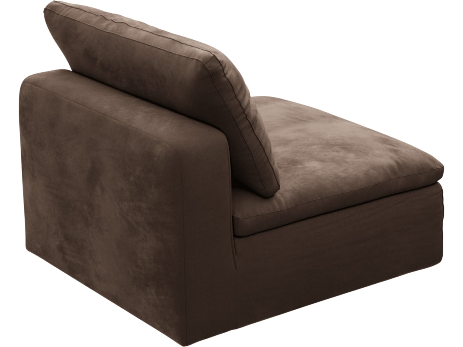 Cloud Deep Armless Module Muse Chocolate color Muse Chocolate
