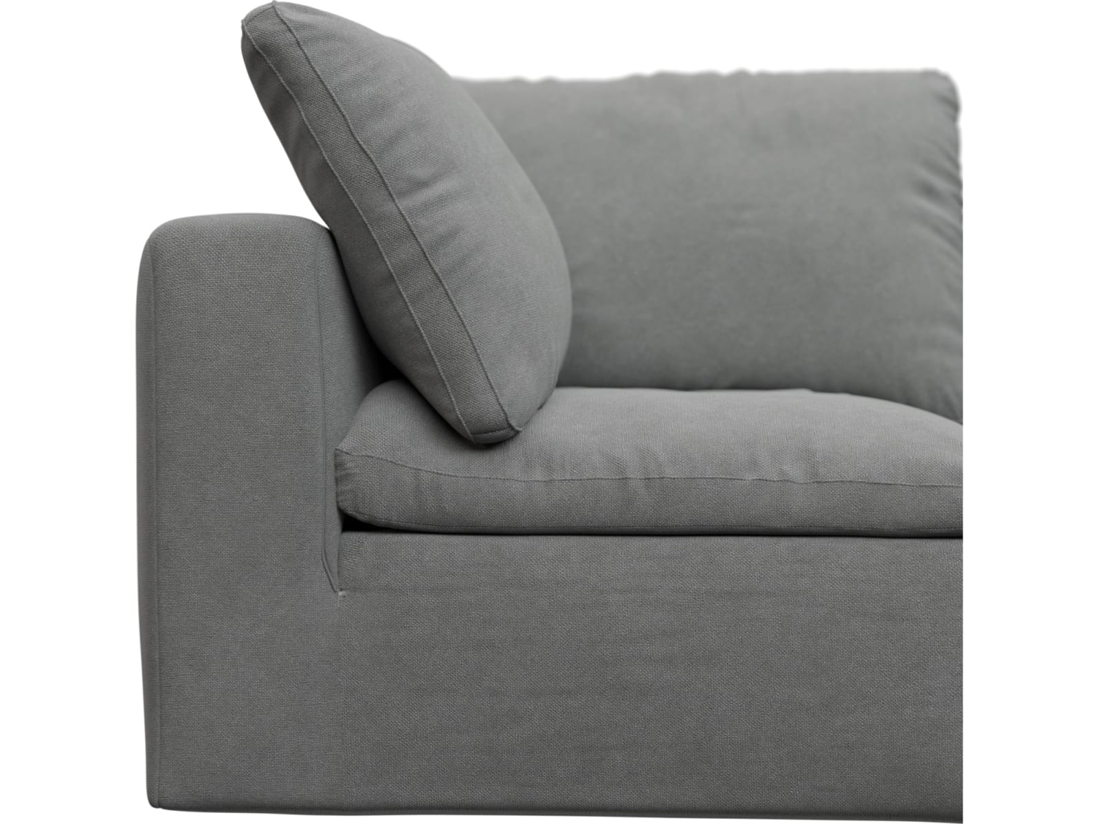 Cloud Maya Flint Modular Sofa - 5 Piece color Maya Flint