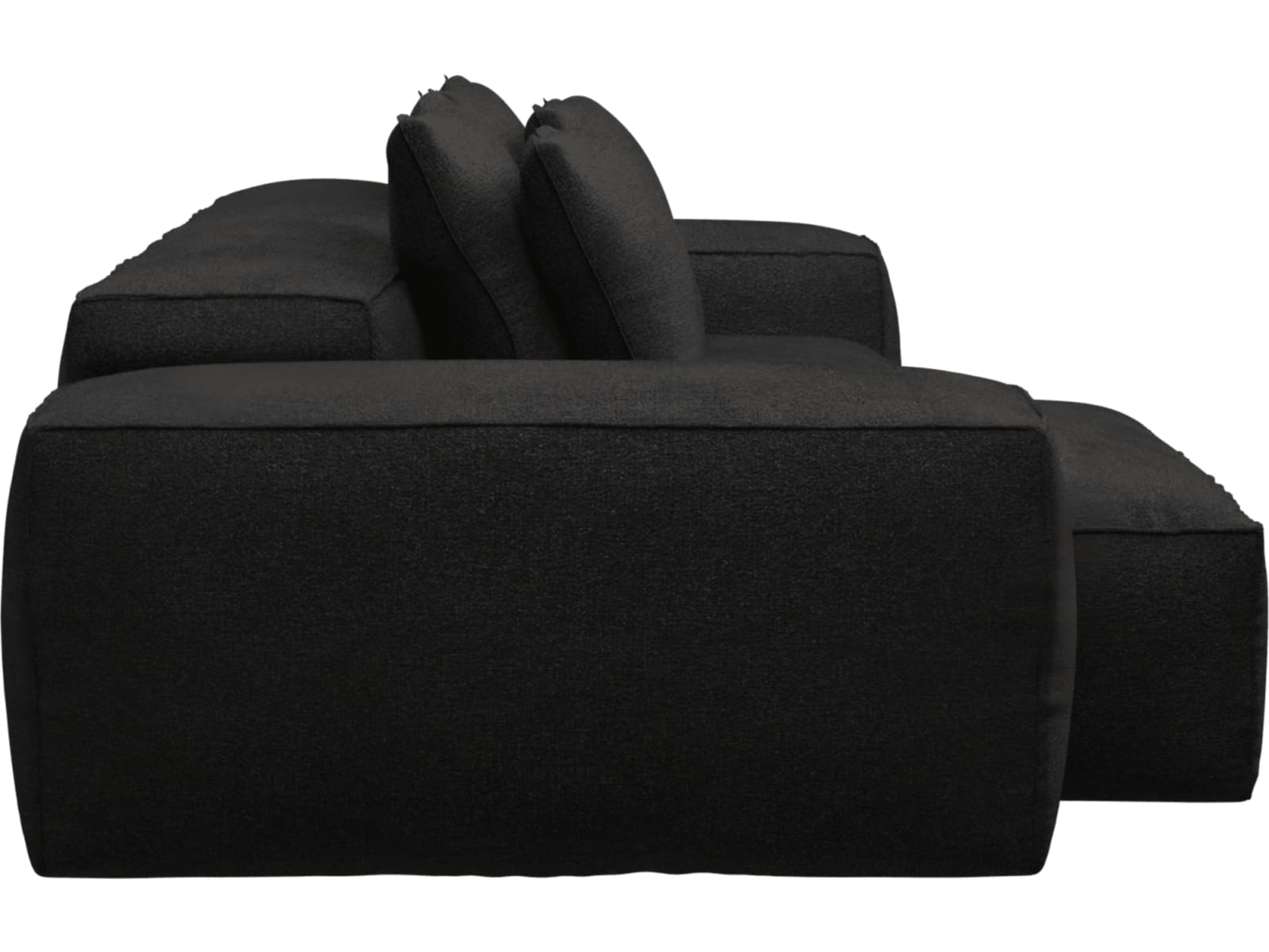 Riley California Charcoal Modular Sofa - 2 Seater Chaise color California Charcoal