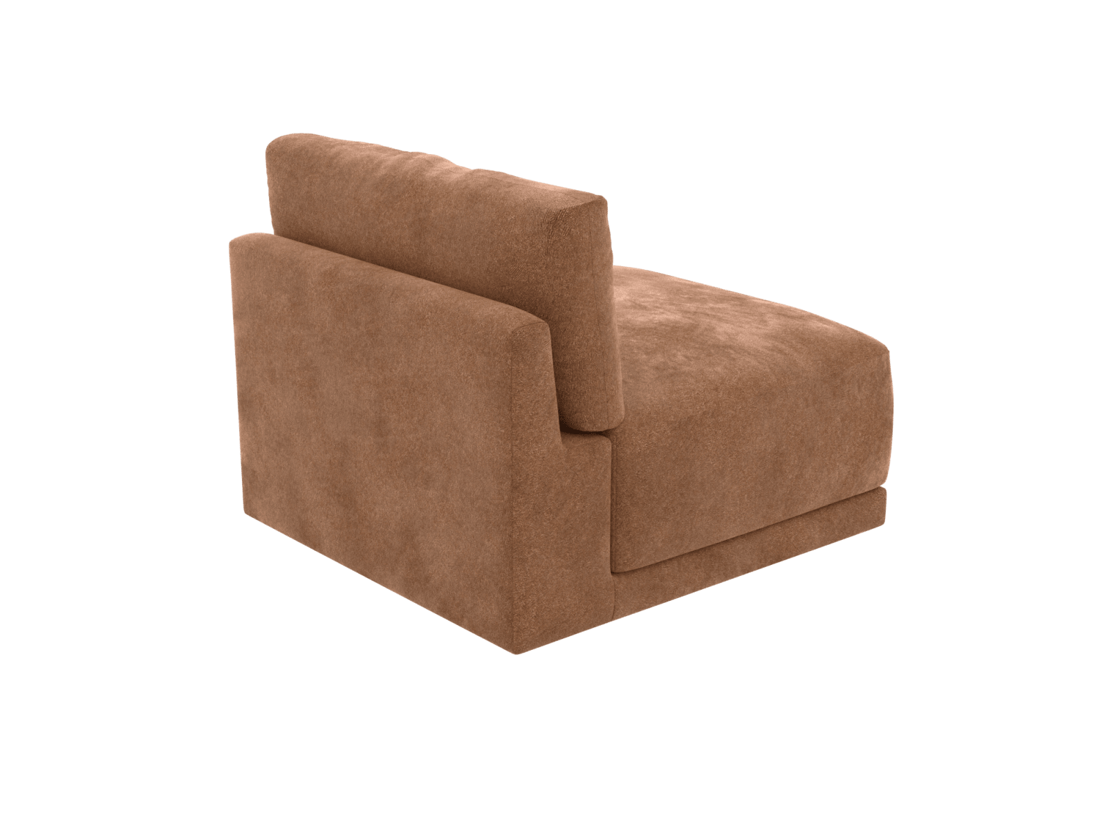 Haven Tribute Chestnut 1 Seater Armless Sofa Module color Tribute Chestnut