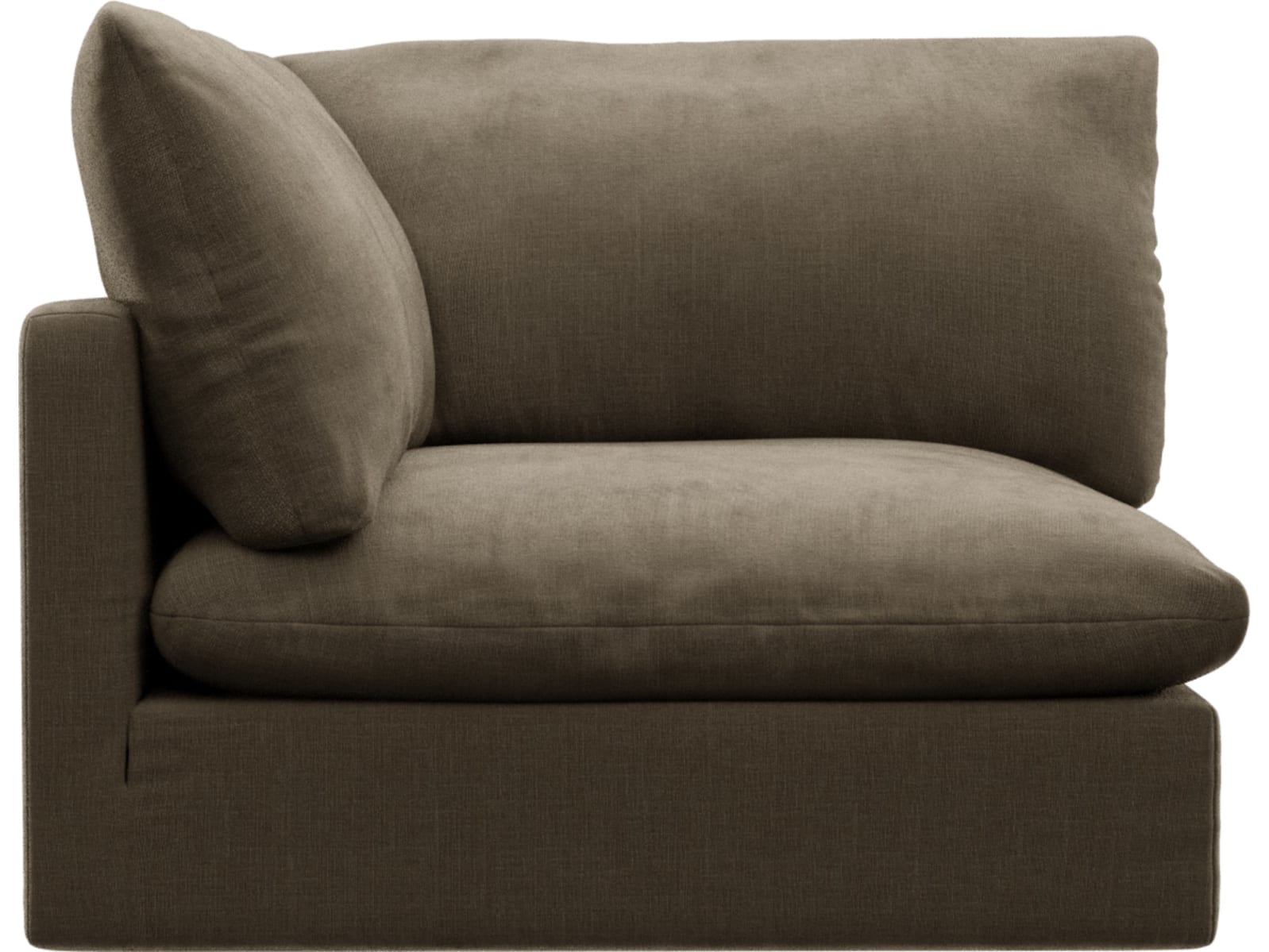 Willow Tribute Walnut Corner Sofa Module color Tribute Walnut