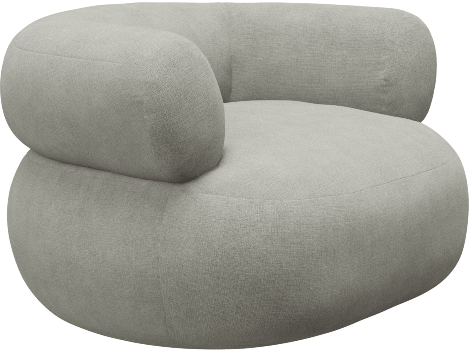 Colette Toorak Pebble Swivel Armchair color Toorak Pebble