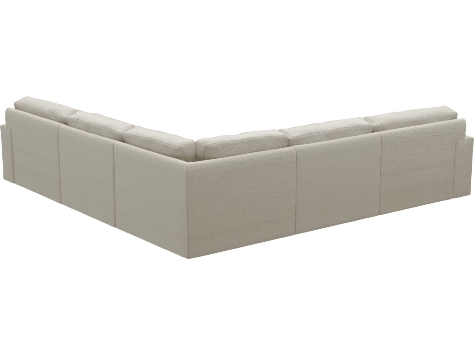 Monica Boucle Ivory Corner Sofa - 5 Seater color Boucle Ivory