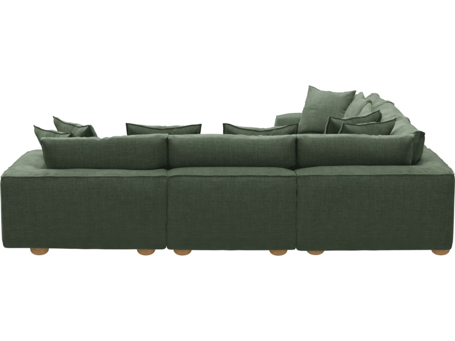 Tully Tribute Dark Jade Modular Sofa - 5 Piece color Tribute Dark Jade