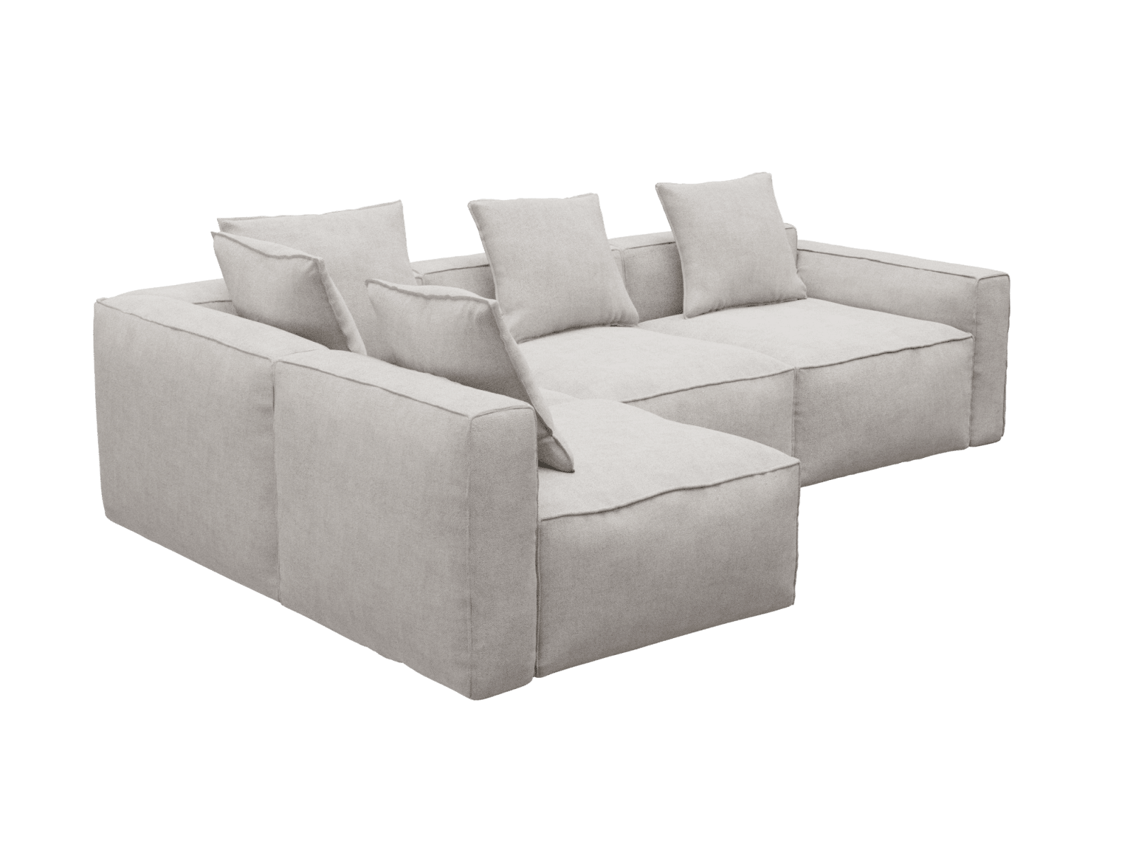 Riley Apt Avon Mineral Corner Sofa - 4 Seater LAF Terminal color Avon Mineral