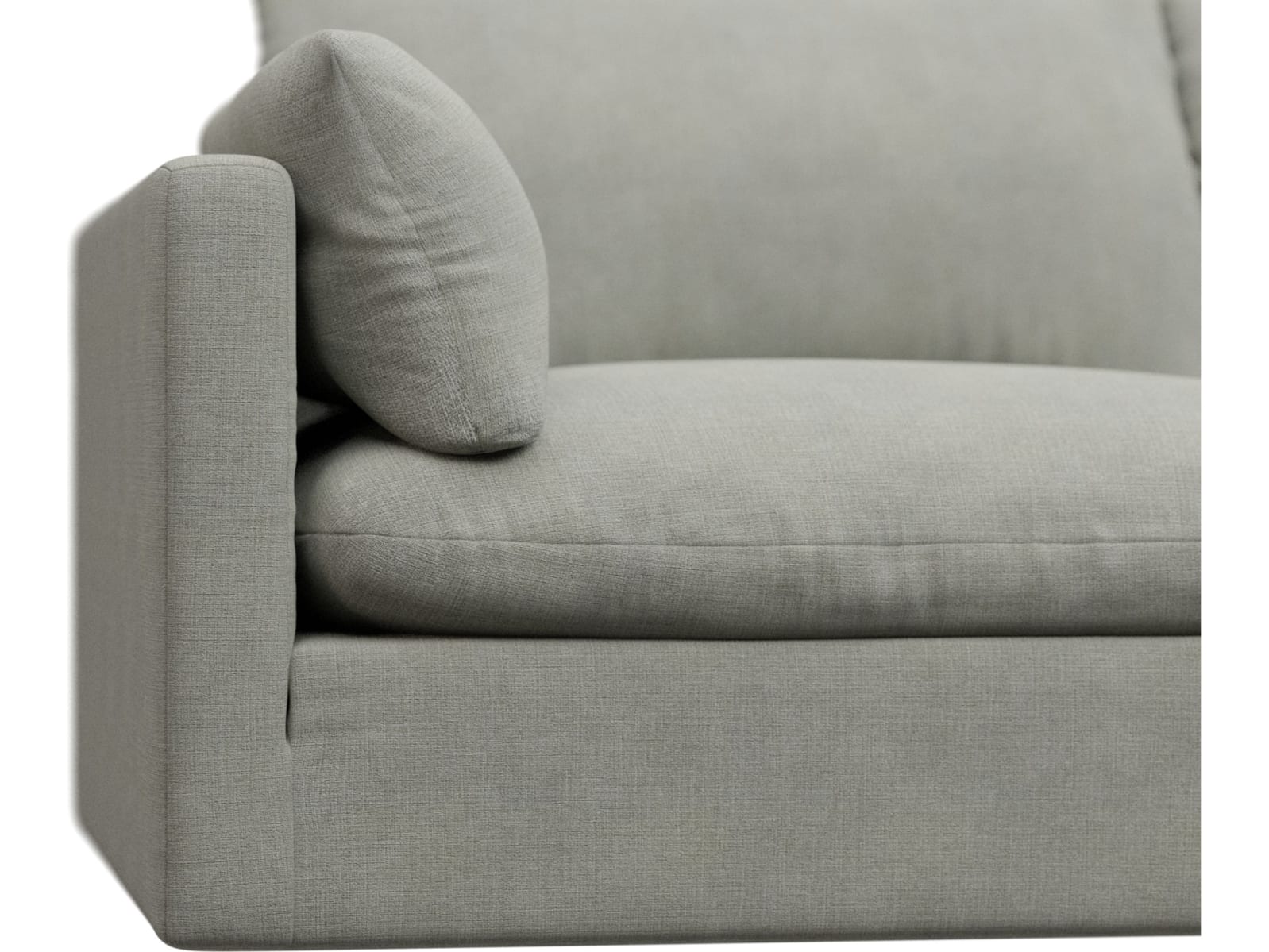 Willow Toorak Pebble Corner Sofa - 4 Seater RAF Terminal color Toorak Pebble