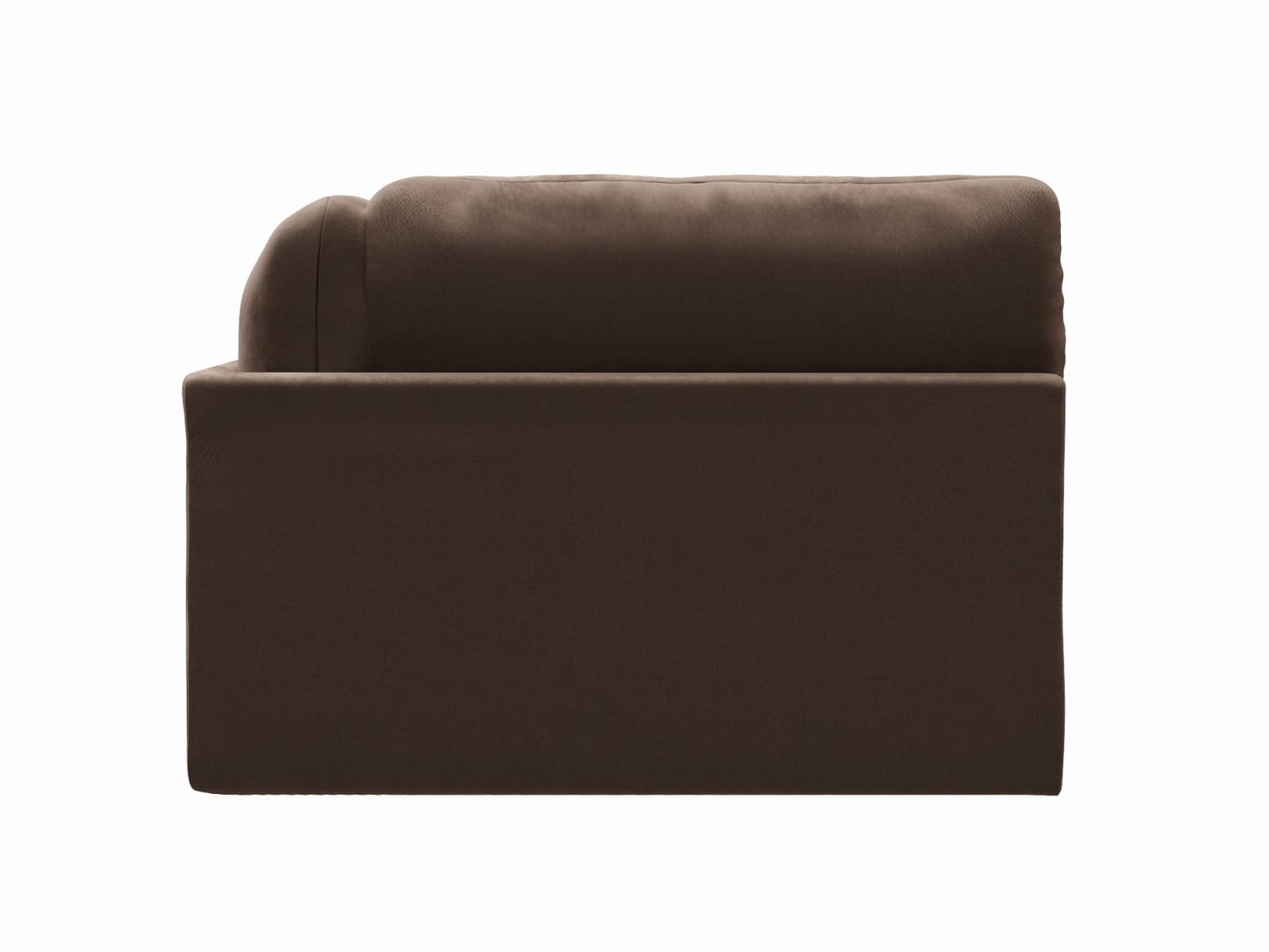 Finley Muse Chocolate Right Arm Facing Chaise Module color Muse Chocolate