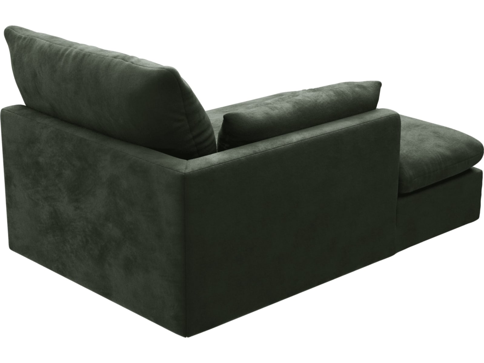 Willow Muse Forest Chaise Left Arm Facing Sofa Module color Muse Forest