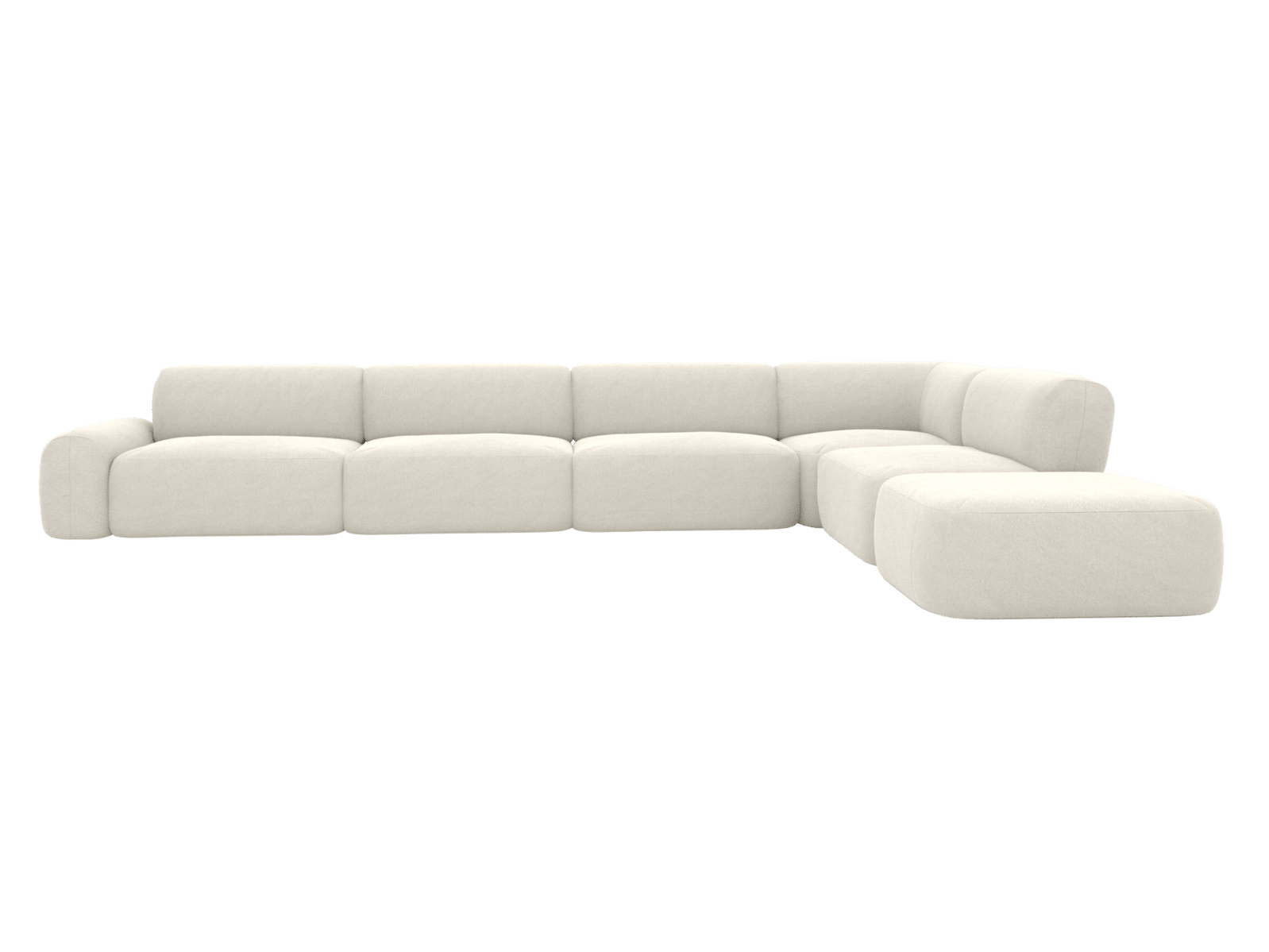 Beckett California Ivory Modular Sofa - 7 Seater color California Ivory