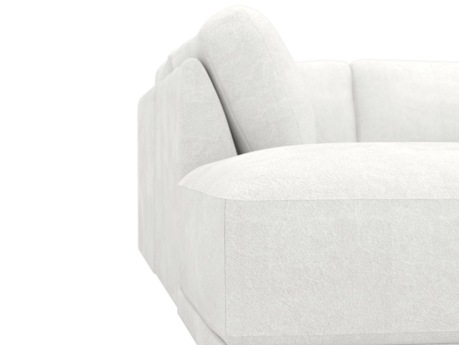 Emily Modular Sofa Muse Frost - 6 Piece color Muse Frost