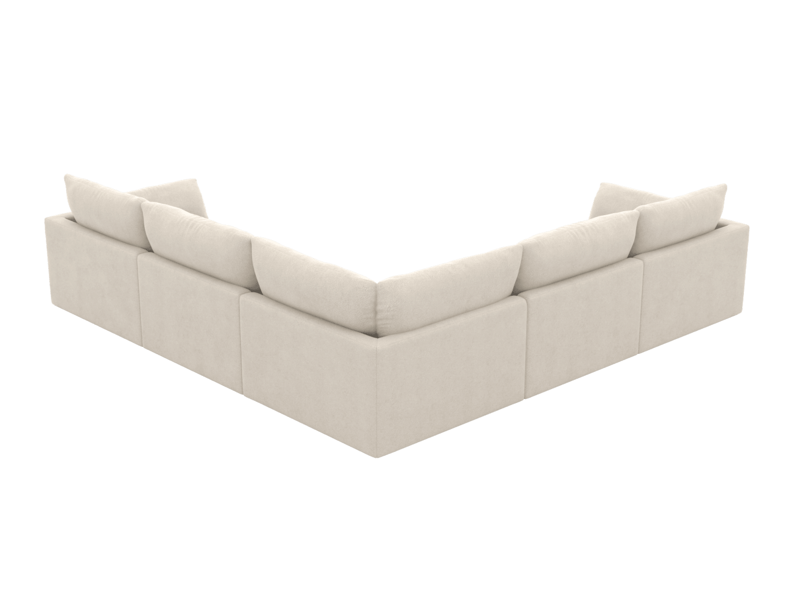 Willow Muse Flax Corner Sofa - 5 Seater color Muse Flax