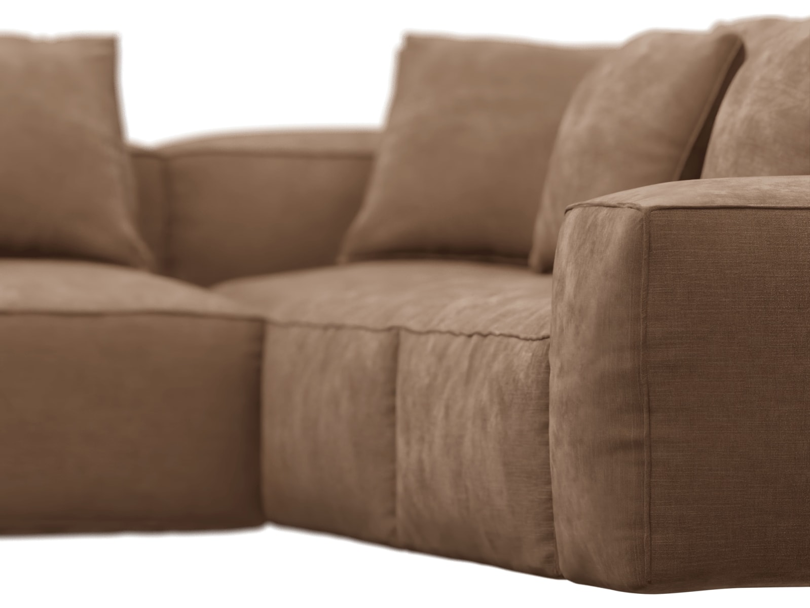 Riley Tribute Chestnut Modular Sofa - Arm, 2x Armless, Corner, Left Terminal color Tribute Chestnut