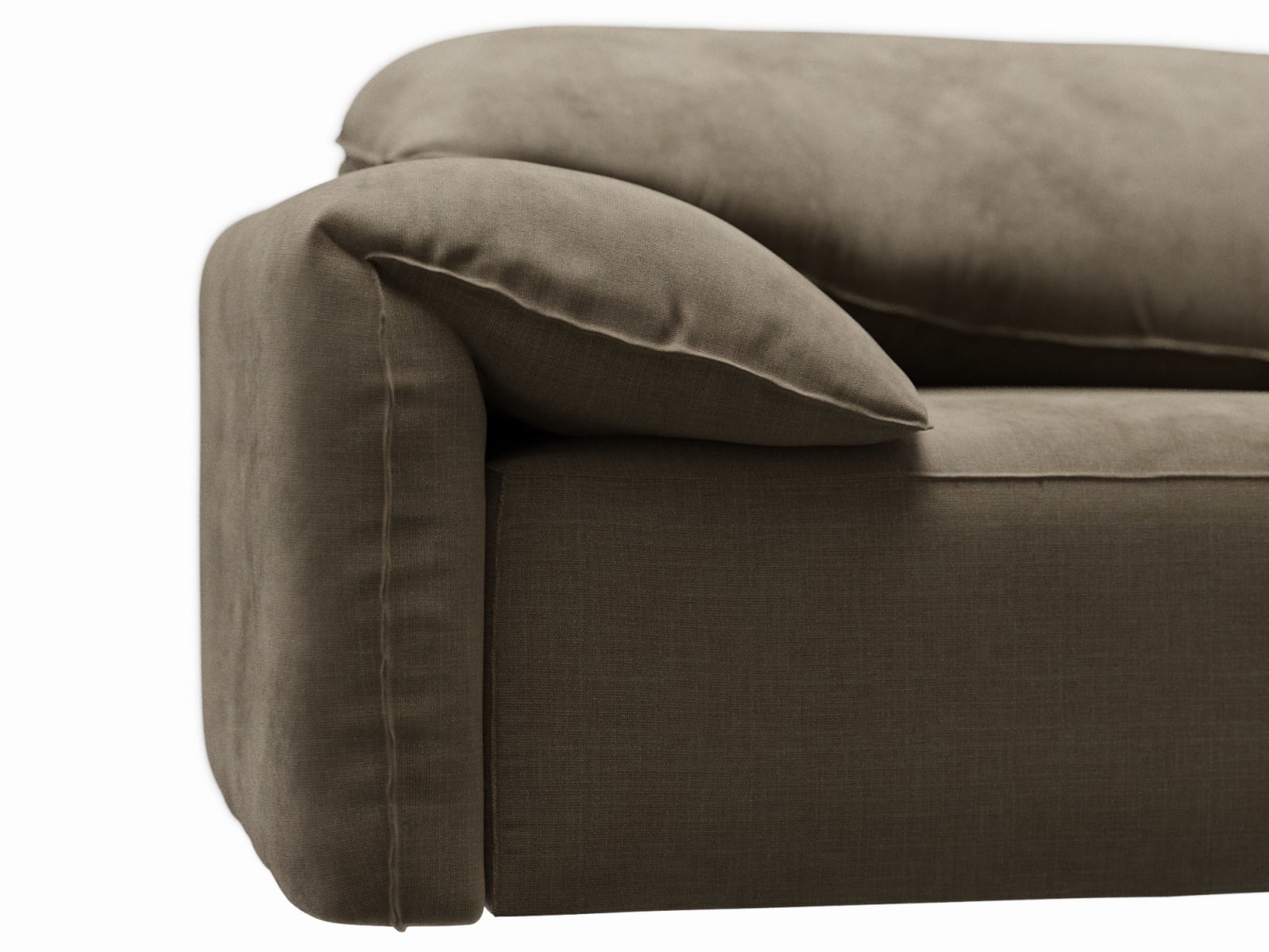 Clarence Tribute Walnut 2 Seat Left Arm Facing Sofa Module color Tribute Walnut