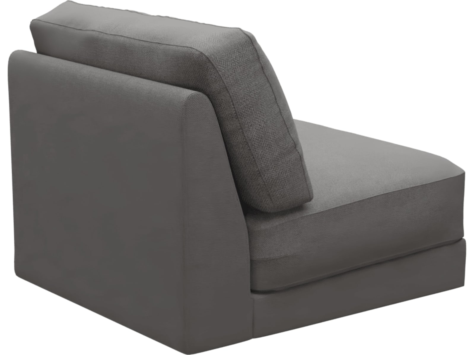 Monica California Slate Armless Sofa Chair Module color California Slate
