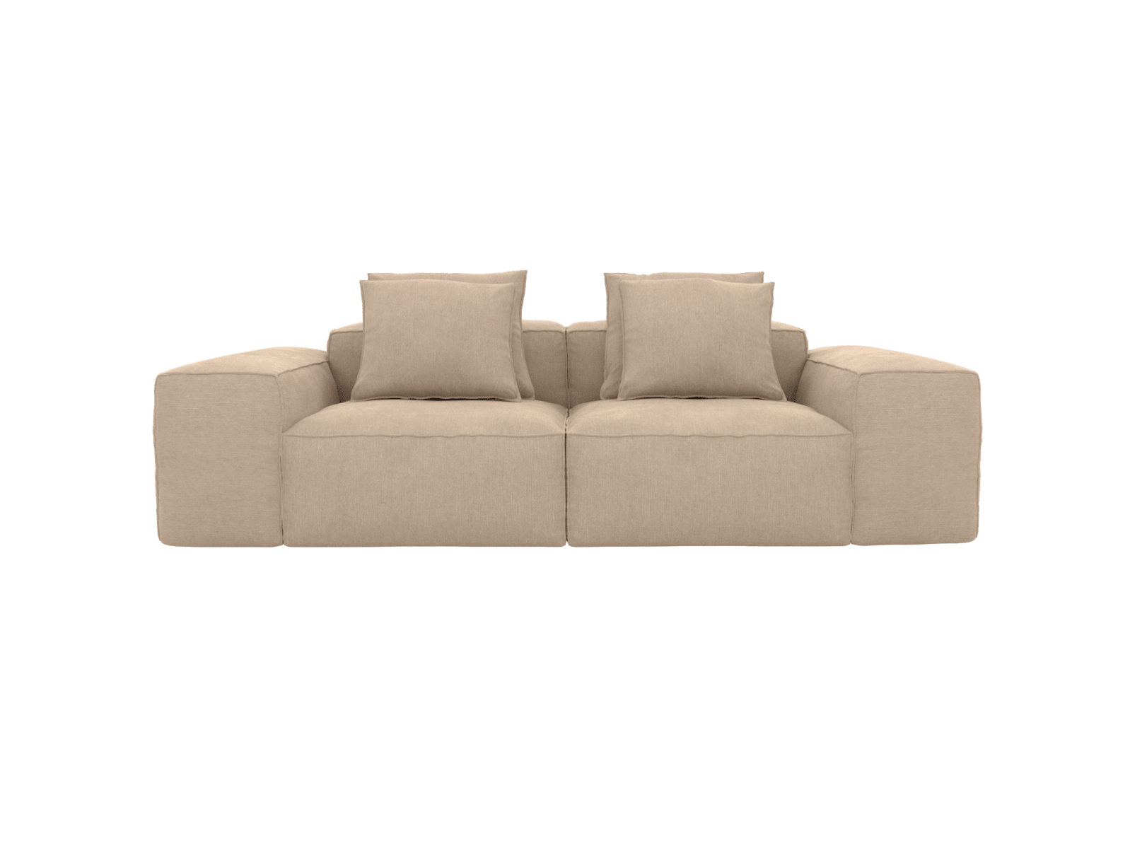 Riley Muse Driftwood Modular Sofa - 2 Seater color Muse Driftwood
