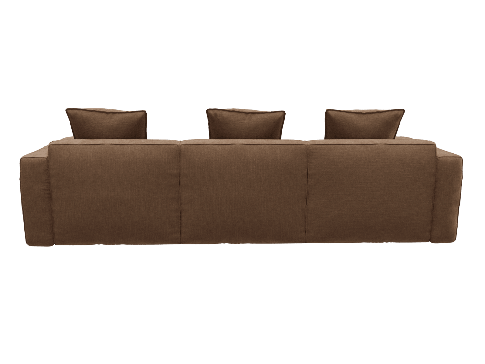 Riley Apt Tribute Chestnut Sofa - 3 Seater Chaise color Tribute Chestnut