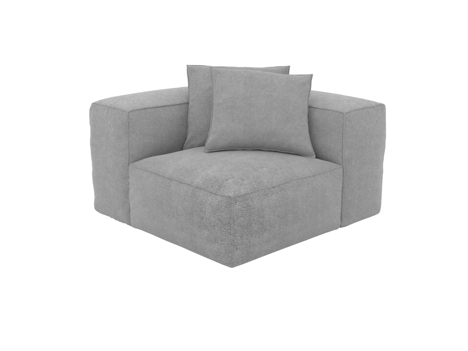 Riley California Slate Corner Sofa Module color California Slate