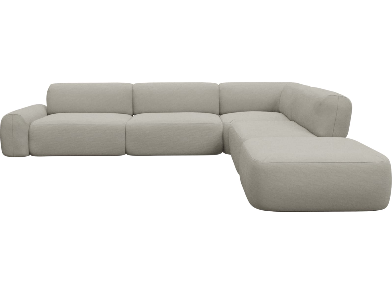 Beckett California Ivory Modular Sofa - 6 Piece color California Ivory