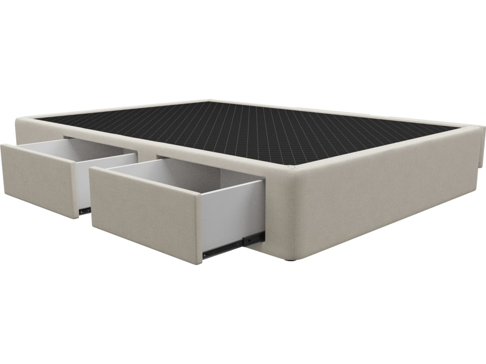 Zenith Storage Drawer Bed Base Toorak Pearl color Toorak Pearl