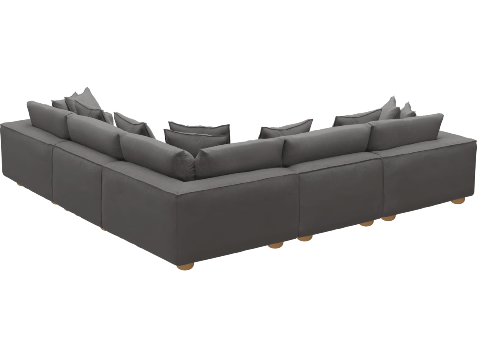 Tully California Slate Modular Sofa - 5 Piece color California Slate
