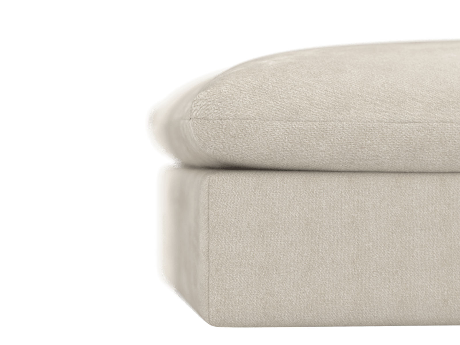 Willow Muse Flax Ottoman color Muse Flax