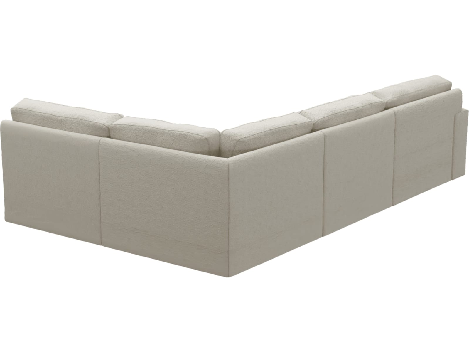 Monica Boucle Ivory Sofa - 4 Seater RAF Terminal color Boucle Ivory