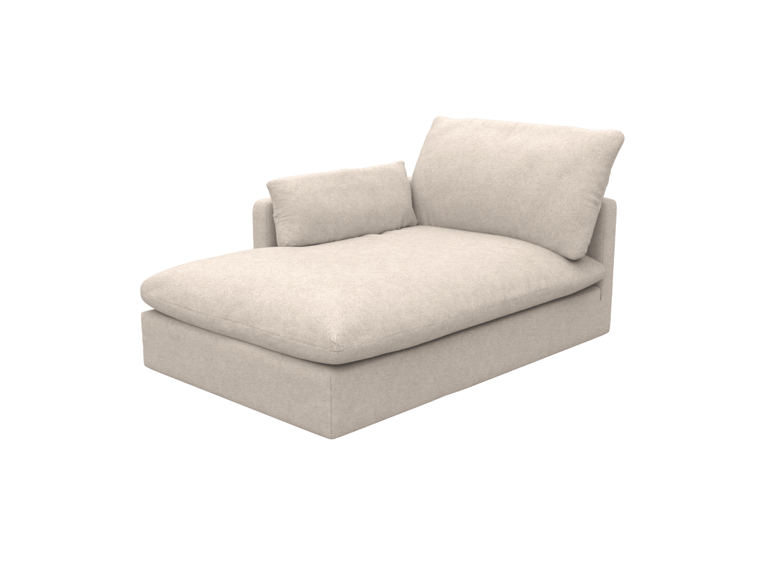 Willow Noa Desert Chaise Left Arm Facing Sofa Module color Noa Desert