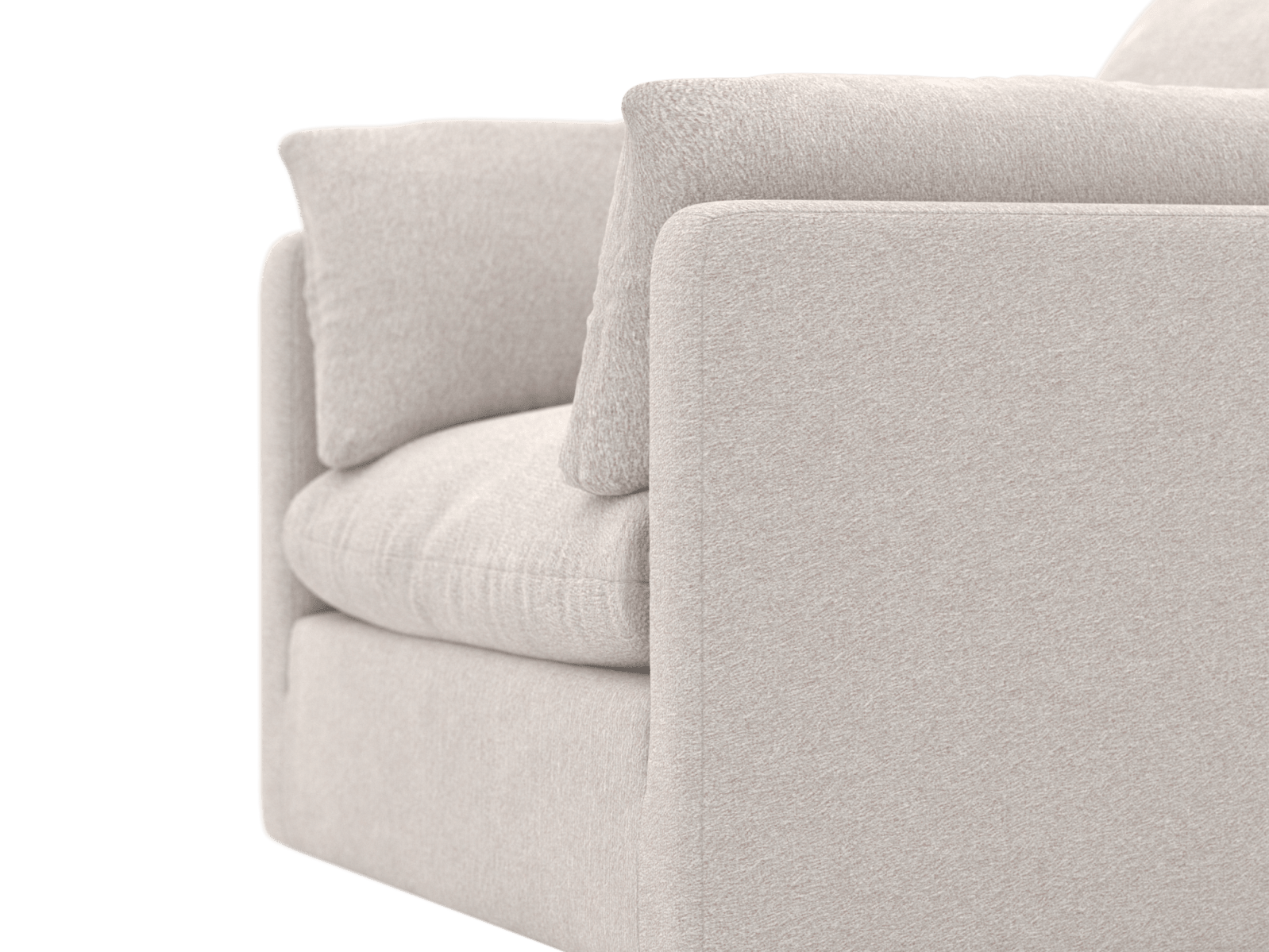 Willow Toorak Pearl Armchair color Toorak Pearl