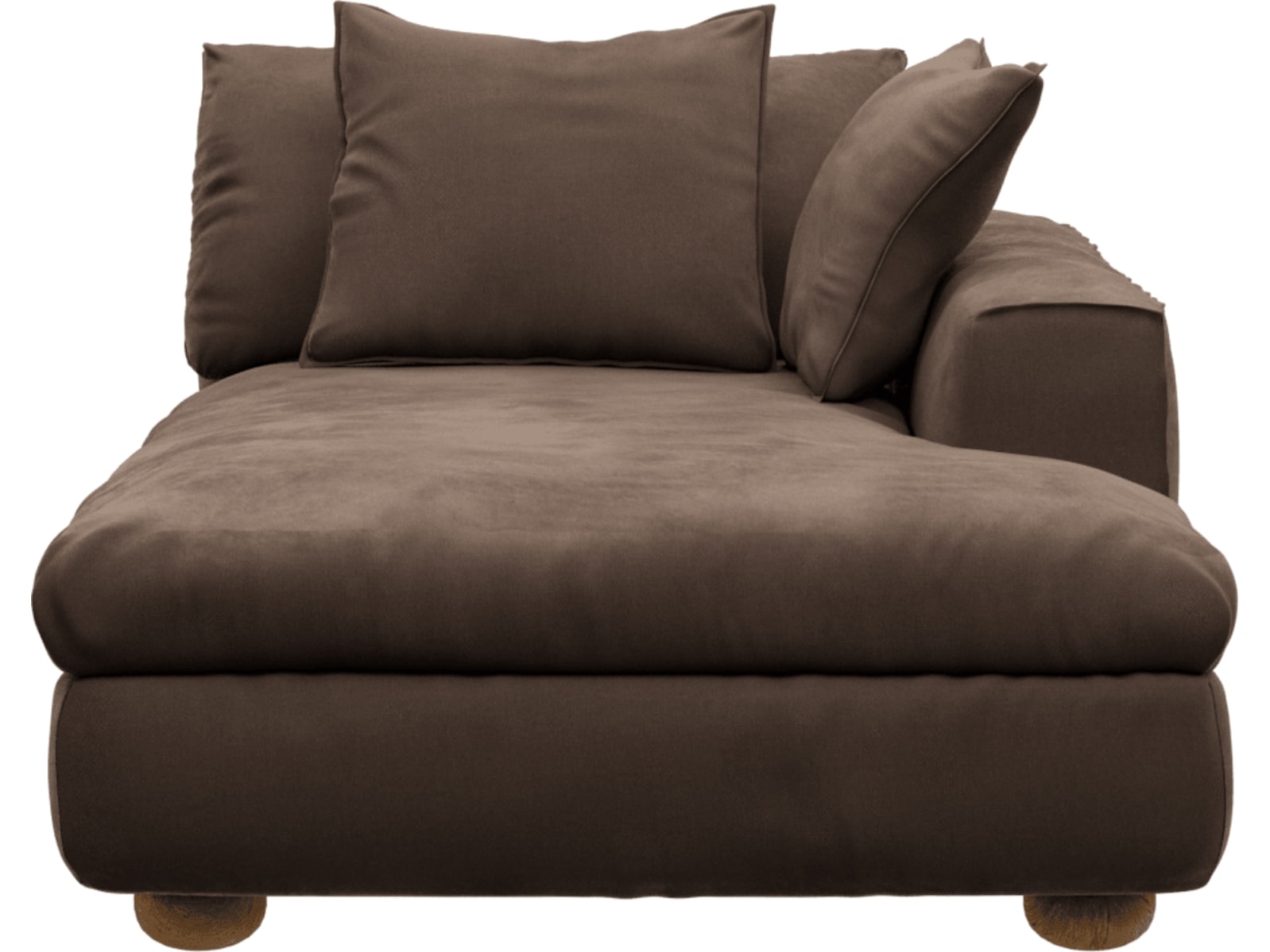 Tully Sofa Modules Slip Covers Muse Chocolate color Muse Chocolate