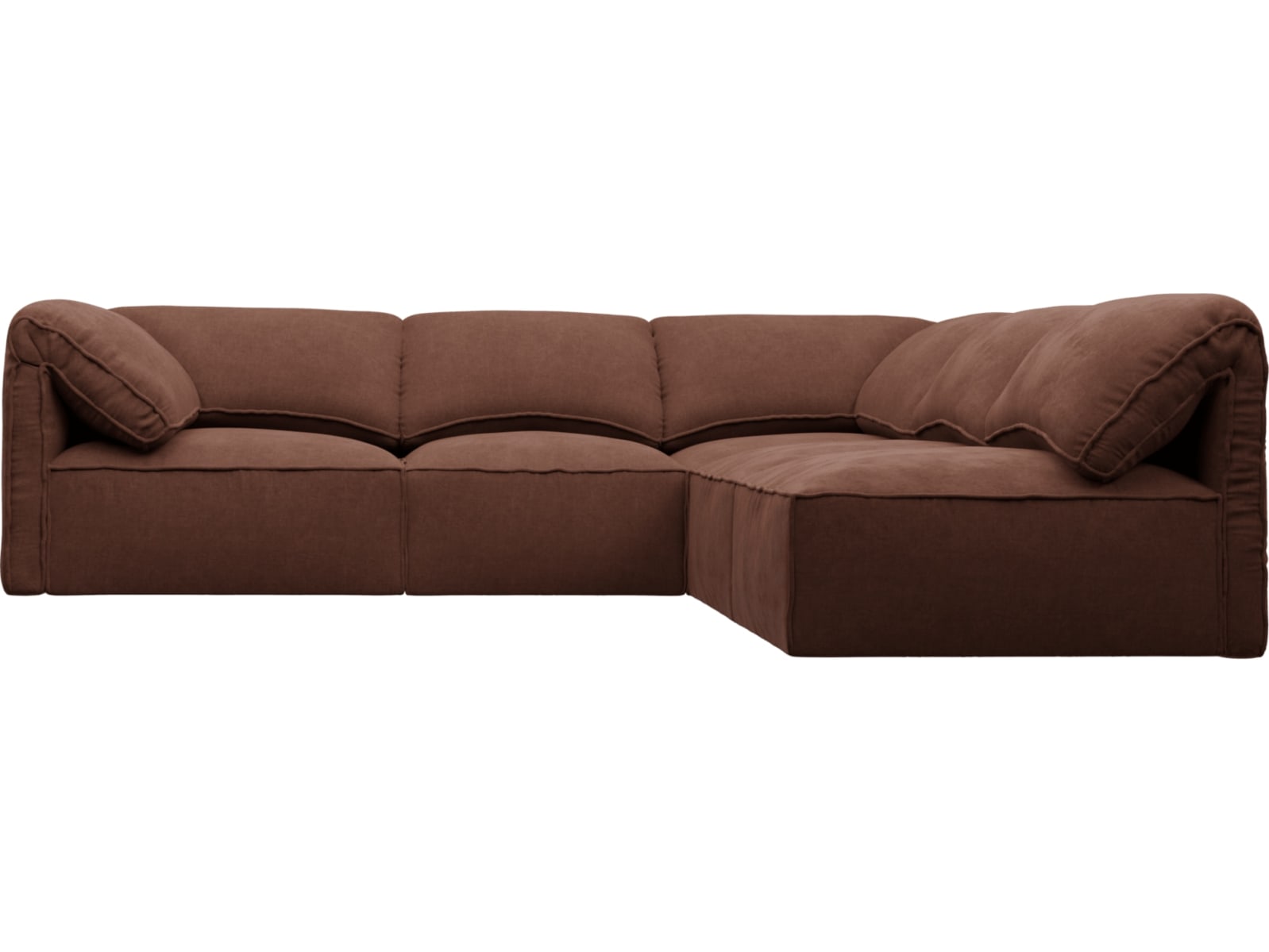 Kai Muse Rust Modular Sofa - 5 Seater color Muse Rust