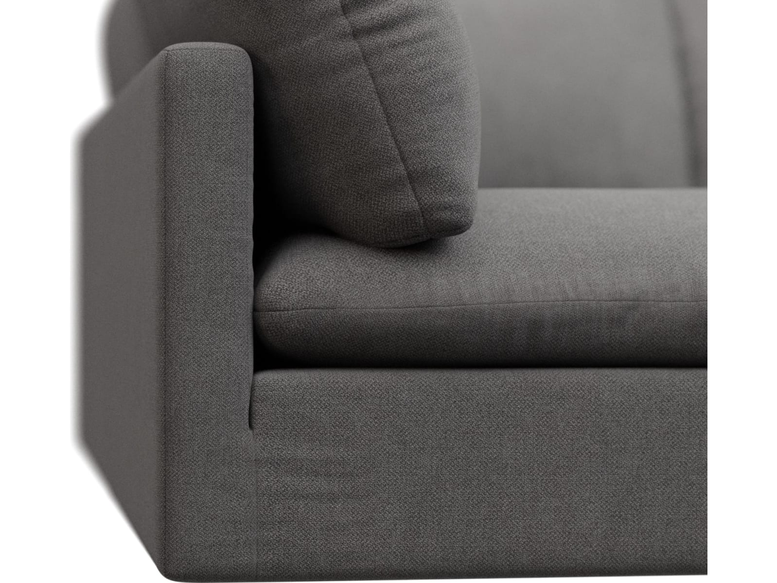 Willow California Slate Corner Sofa - 4 Seater LAF Terminal color California Slate