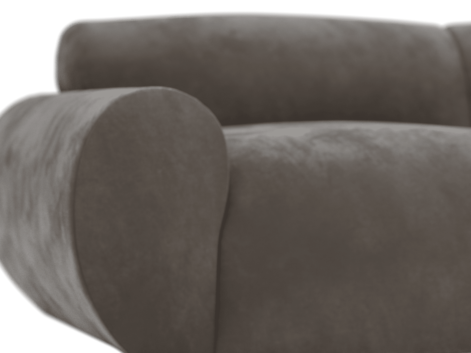 Malmo Muse Mink Chaise Sofa - 3 Seater color Muse Mink