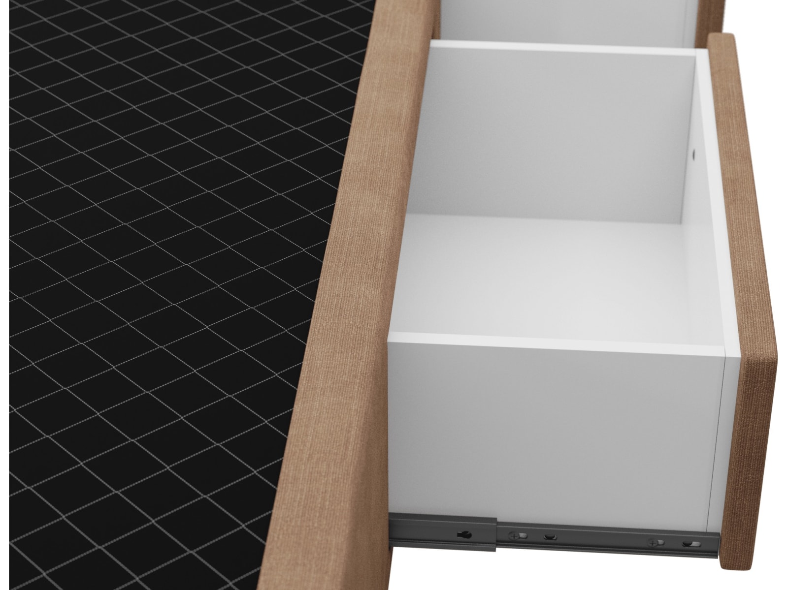 Zenith Storage Drawer Bed Base Tribute Chestnut color Tribute Chestnut