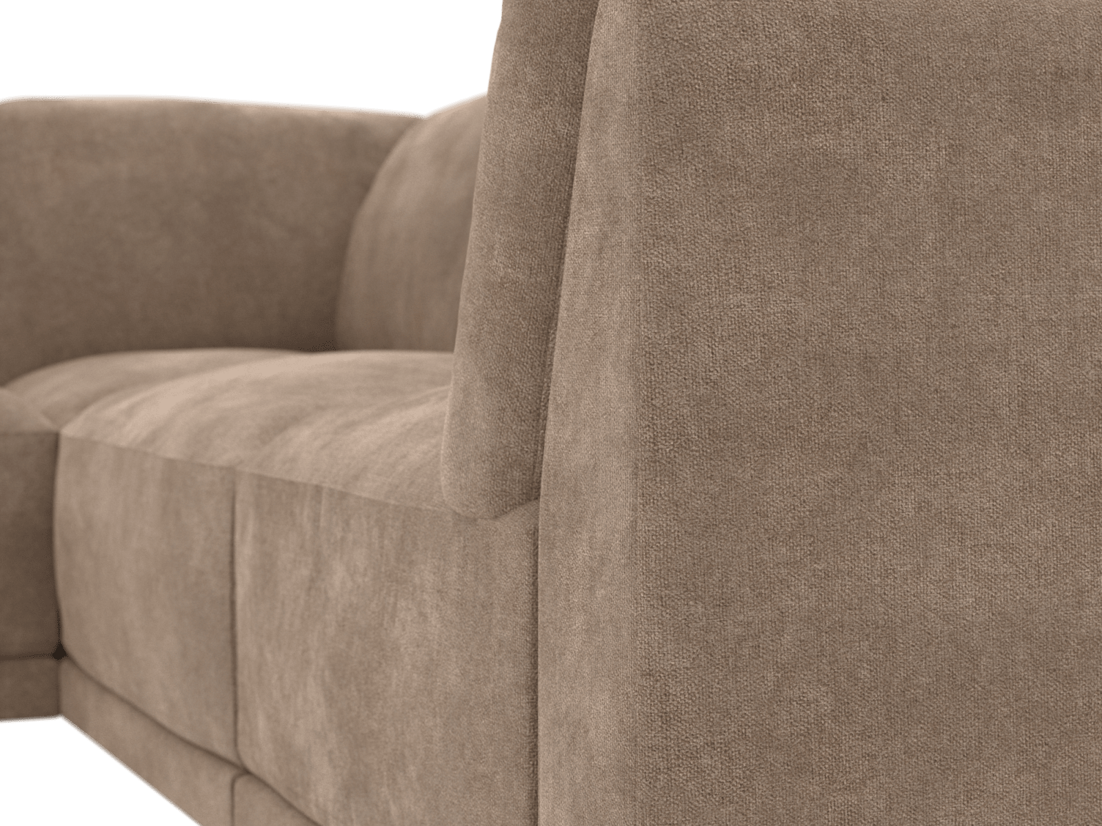 Emily Modular Sofa Tribute Walnut - 5 Piece color Tribute Walnut