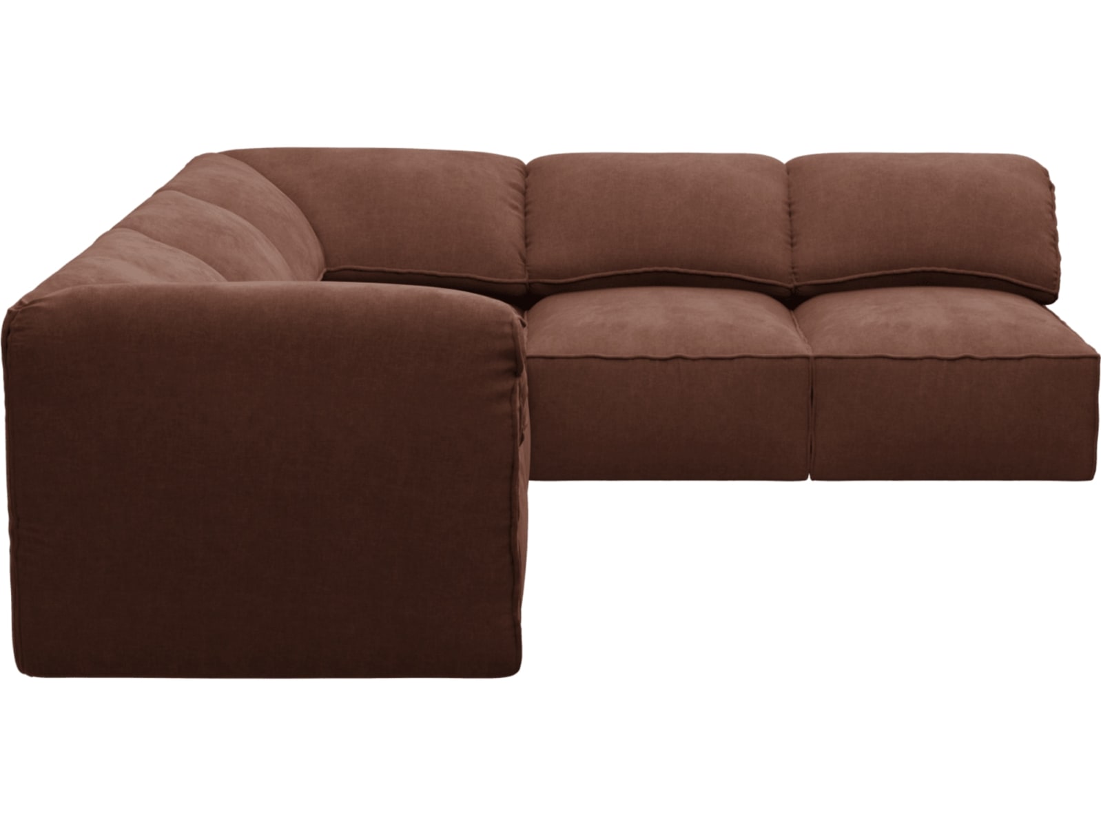 Kai Muse Rust Modular Sofa - 5 Seater color Muse Rust
