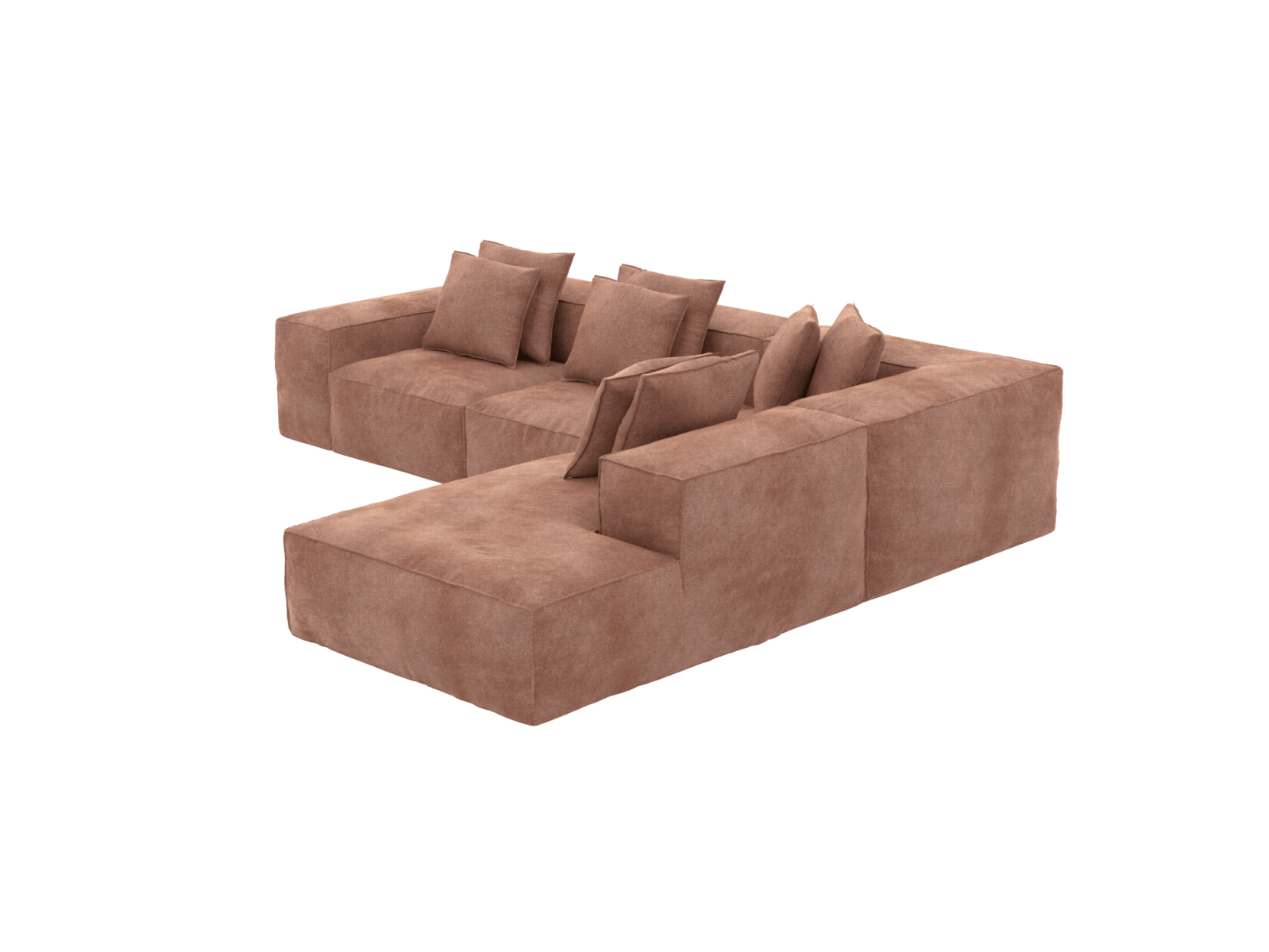Riley Muse Dusk Modular Sofa - 5 Seater Right Terminal color Muse Dusk