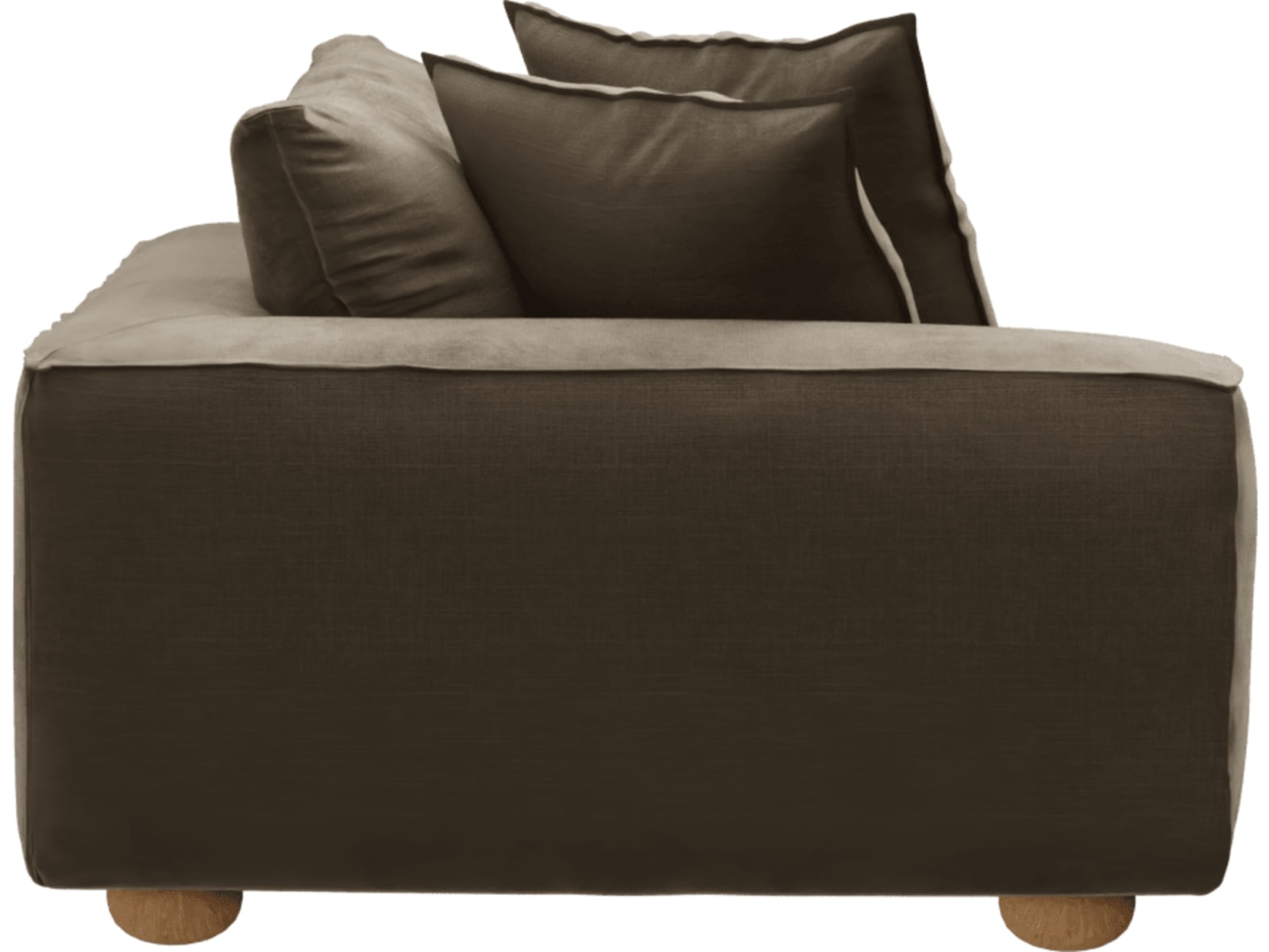 Tully Tribute Walnut Left Arm Facing Chair Module color Tribute Walnut