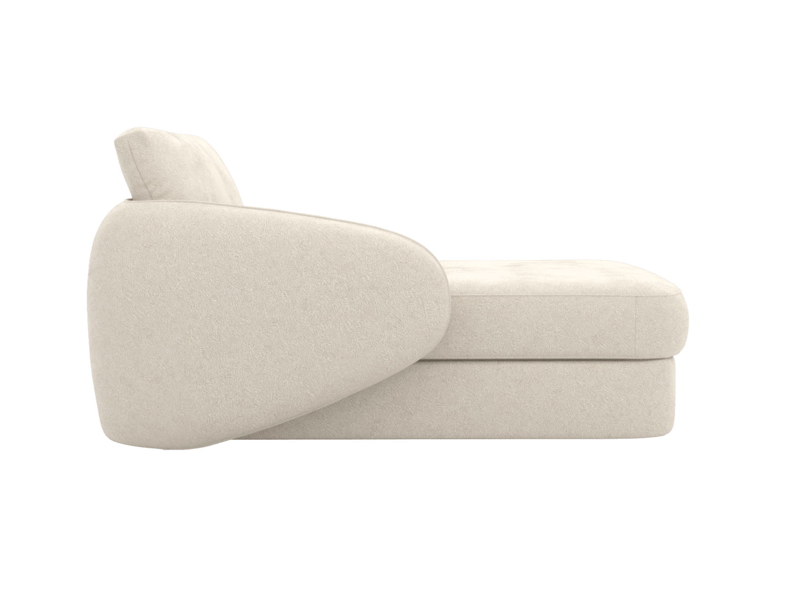 Esme Muse Flax Left Arm Facing Chaise Module color Muse Flax