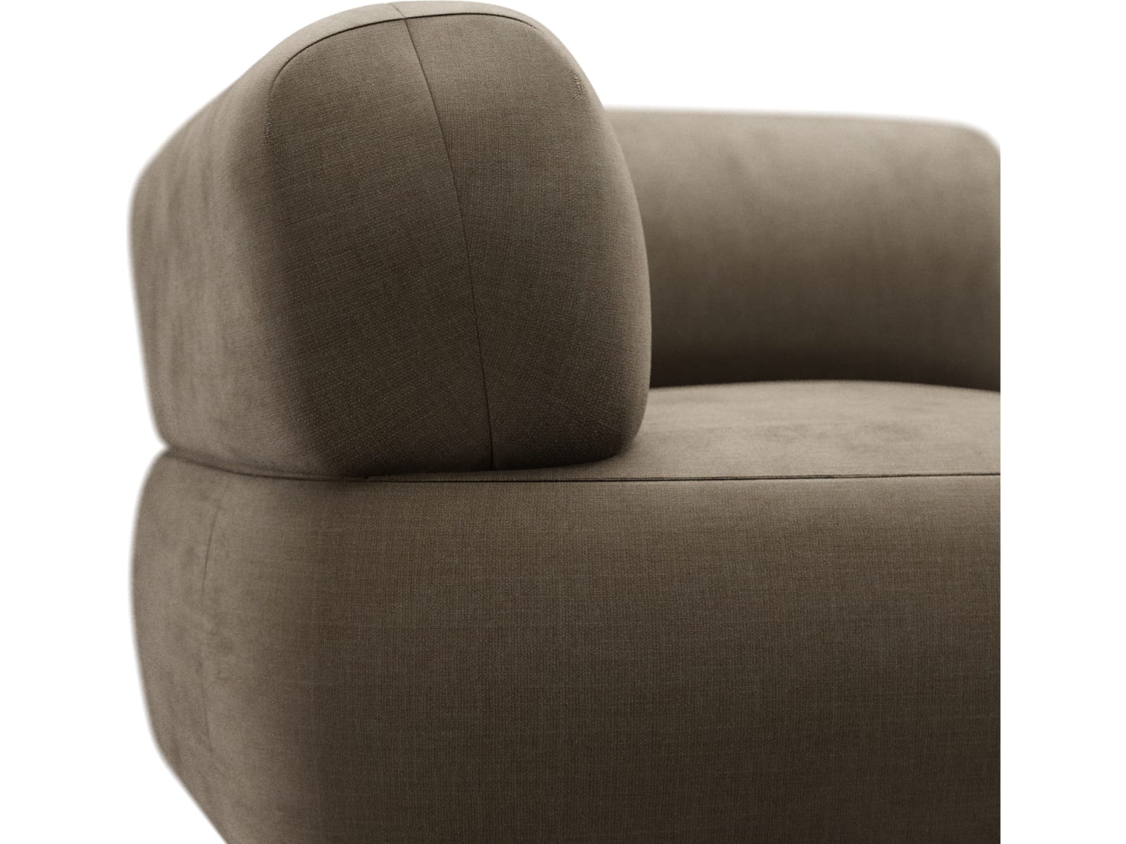 Beckett Tribute Walnut Sofa Module Corner color Tribute Walnut