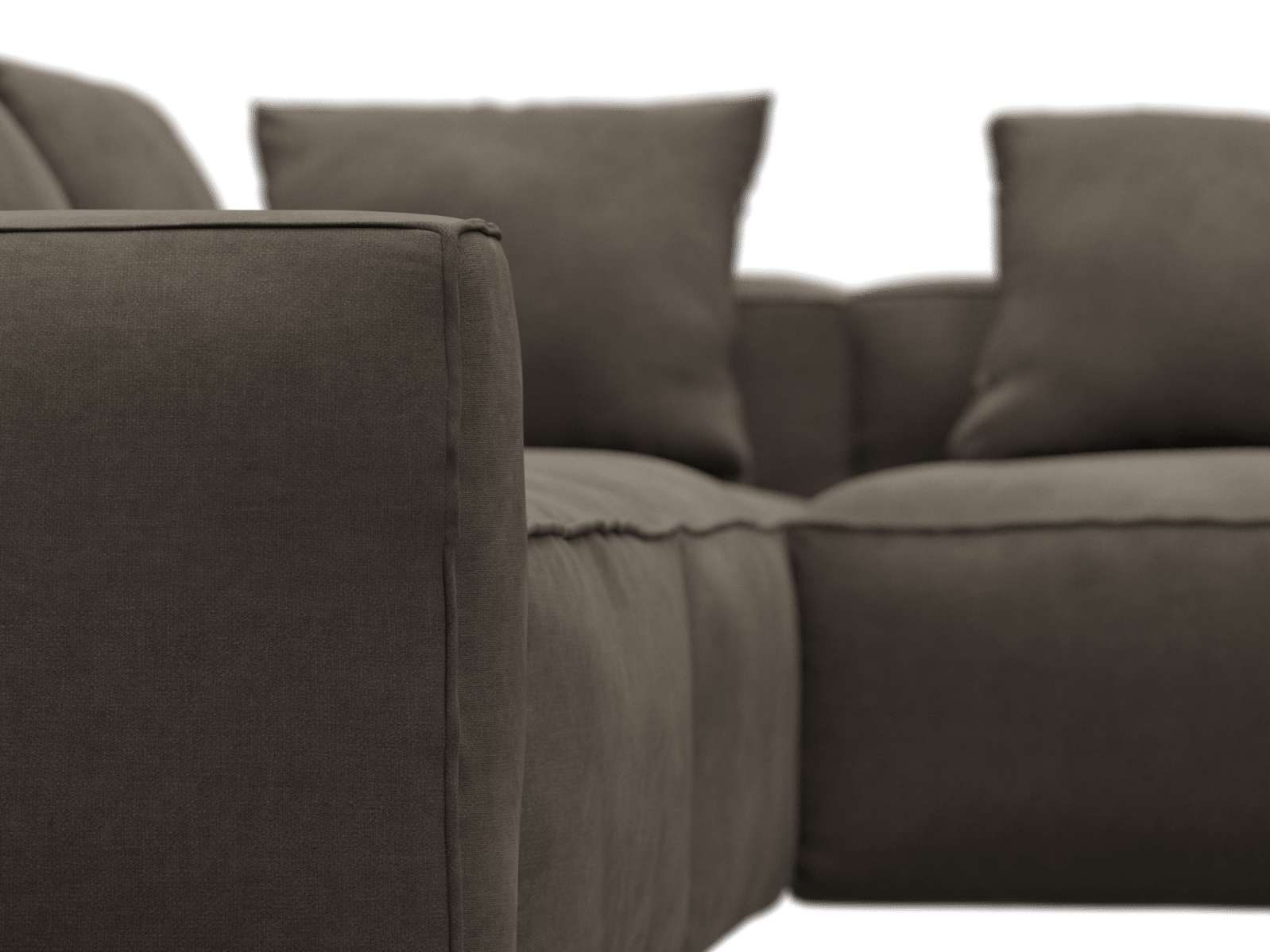 Riley Apt Muse Mink Corner Sofa - 5 Seater color Muse Mink