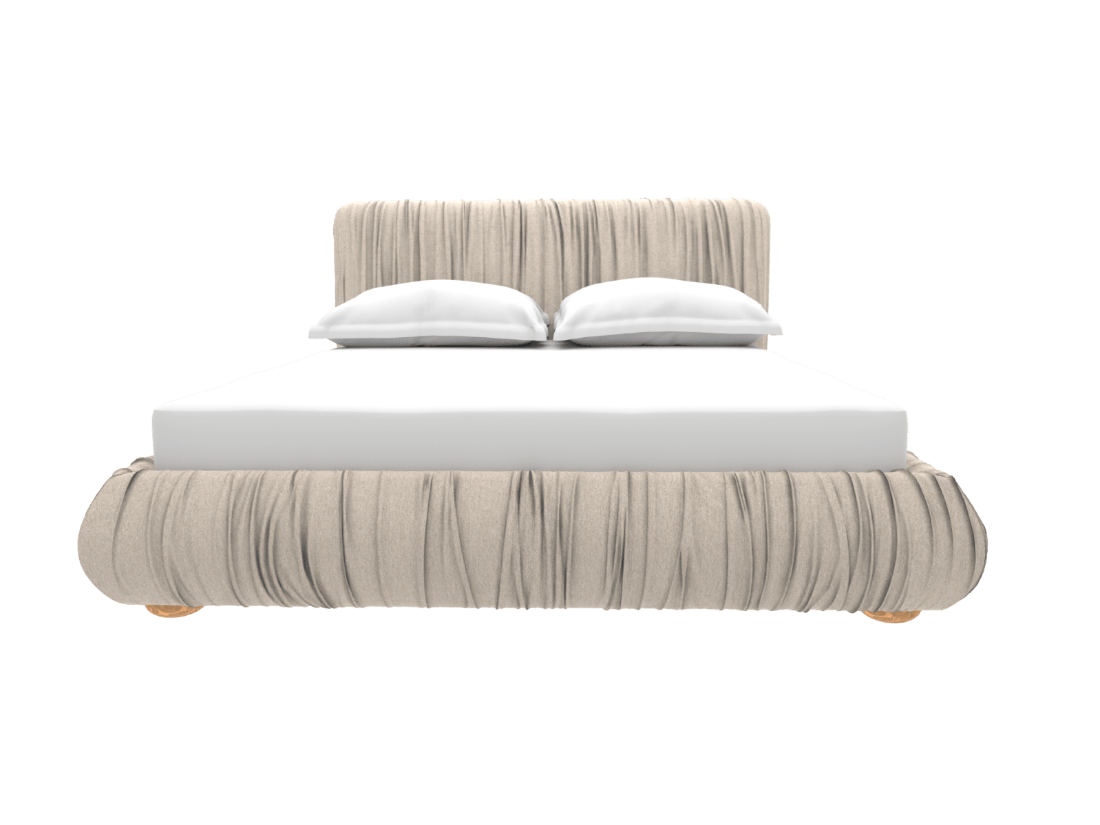Gracie Bed Frame Avon Taupe color Avon Taupe
