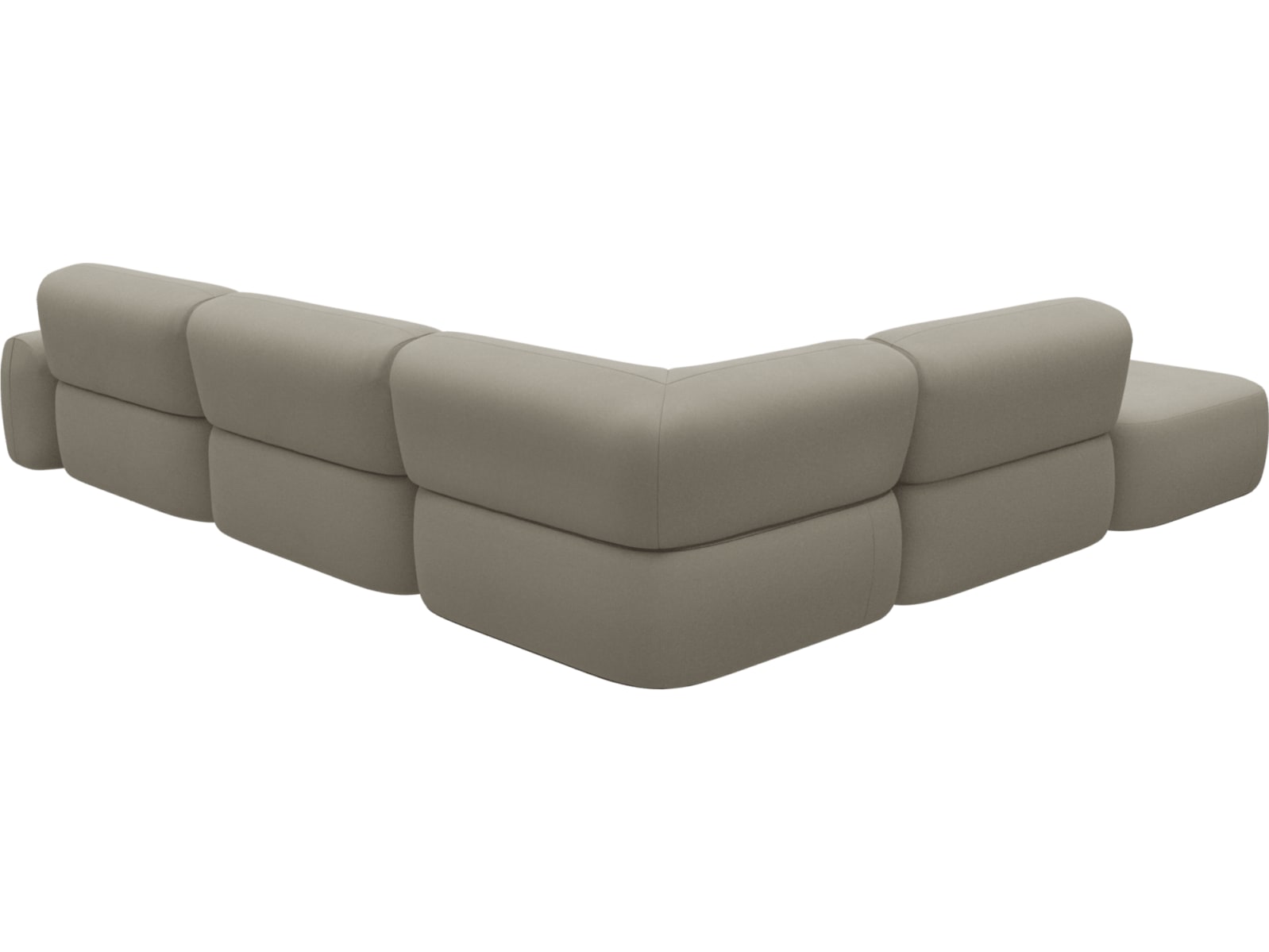 Beckett Plaza Natural Modular Sofa - 6 Piece color Plaza Natural