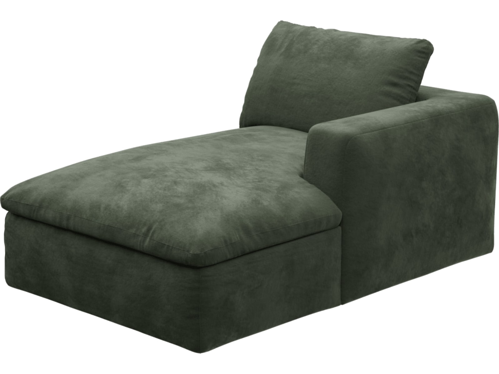 Cloud Deep Chaise Right Module Muse Forest color Muse Forest