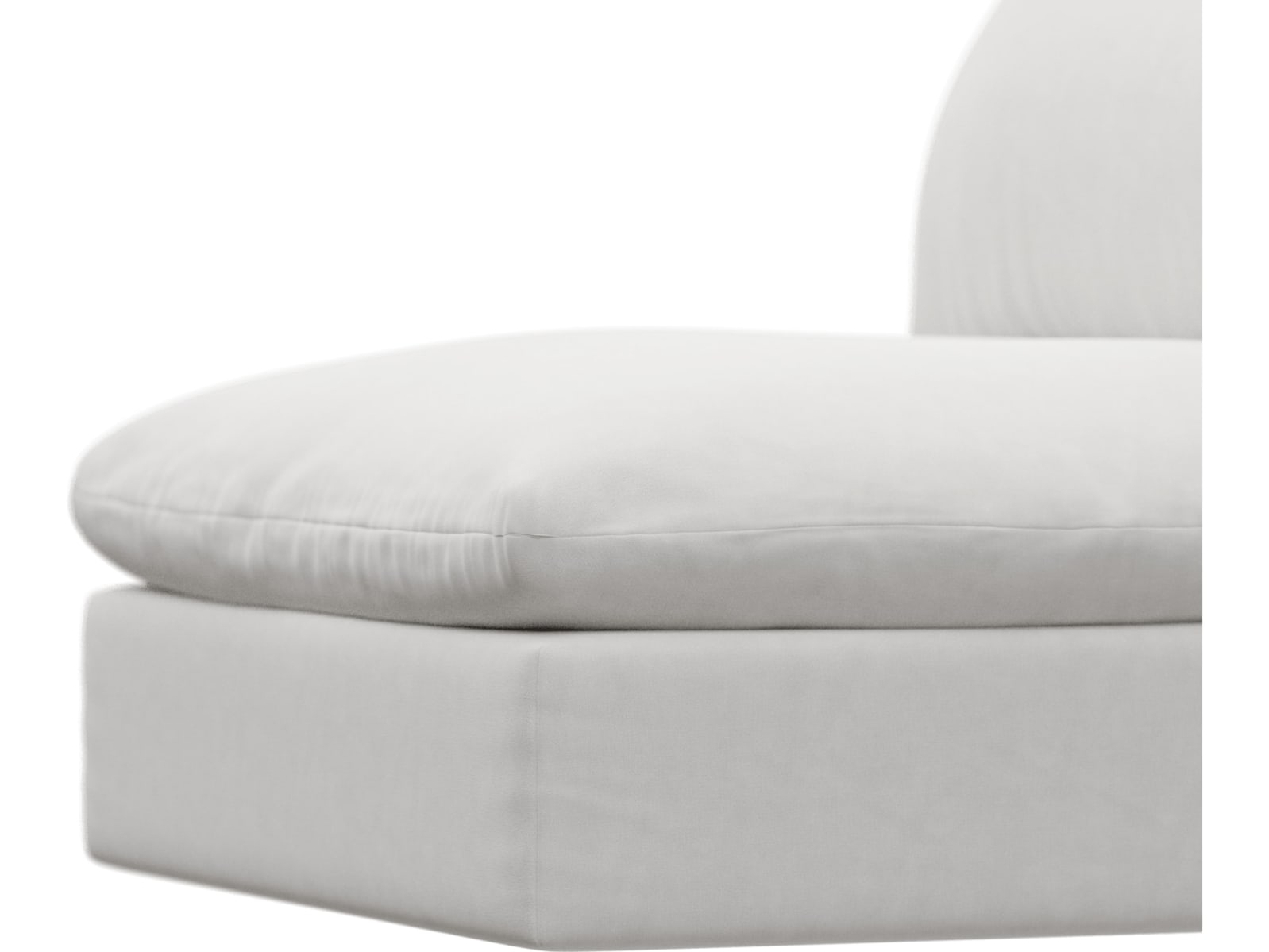 Willow Muse Frost Armless Sofa Module color Muse Frost