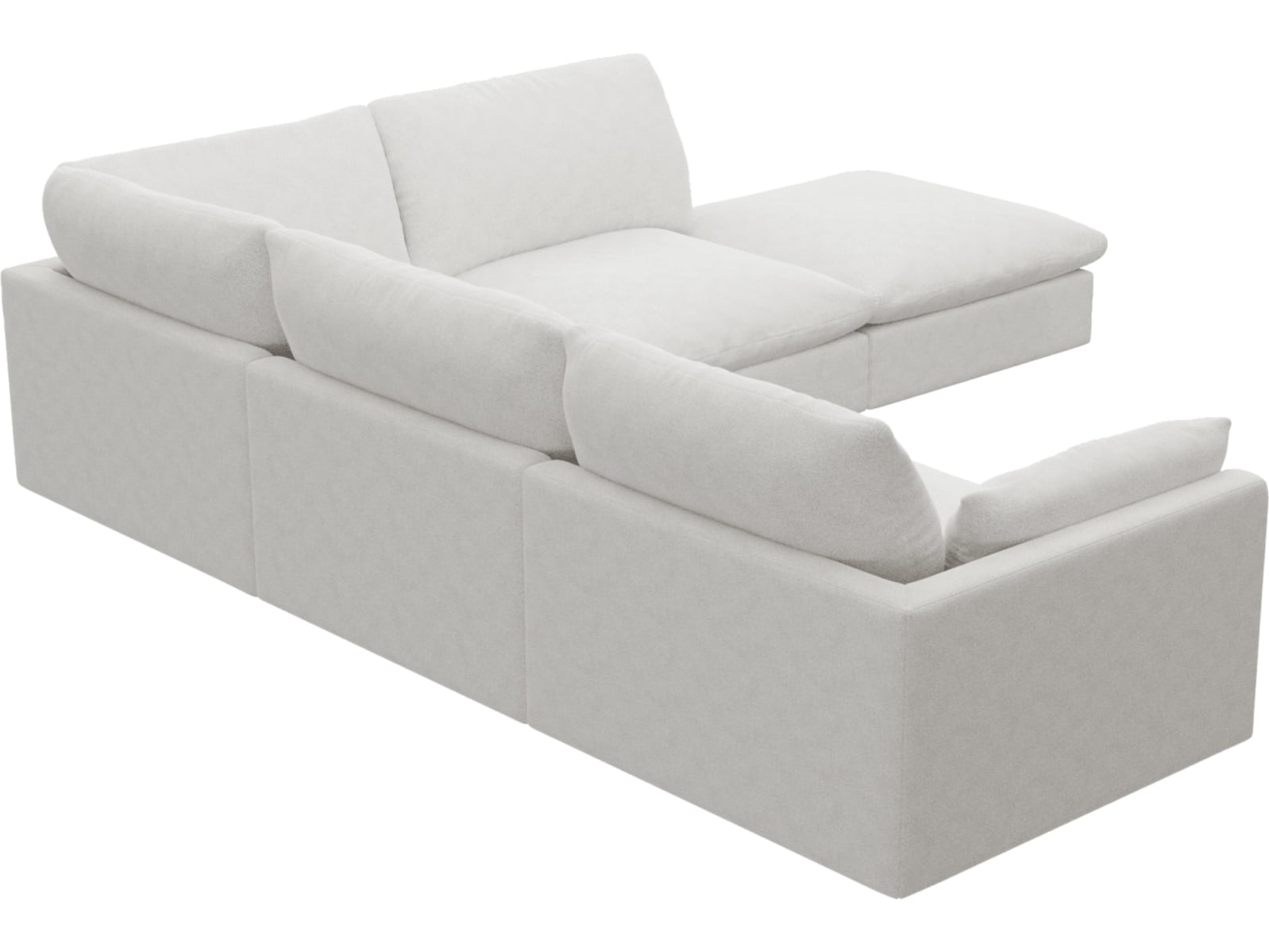 Willow Noa Fog Modular Sofa - 5 Seater RAF Terminal color Noa Fog