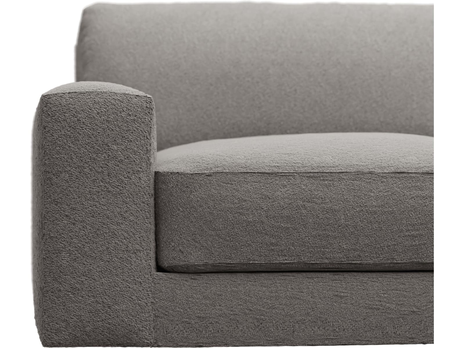 Monica Boucle Pumice Sofa - 4 Seater color Boucle Pumice
