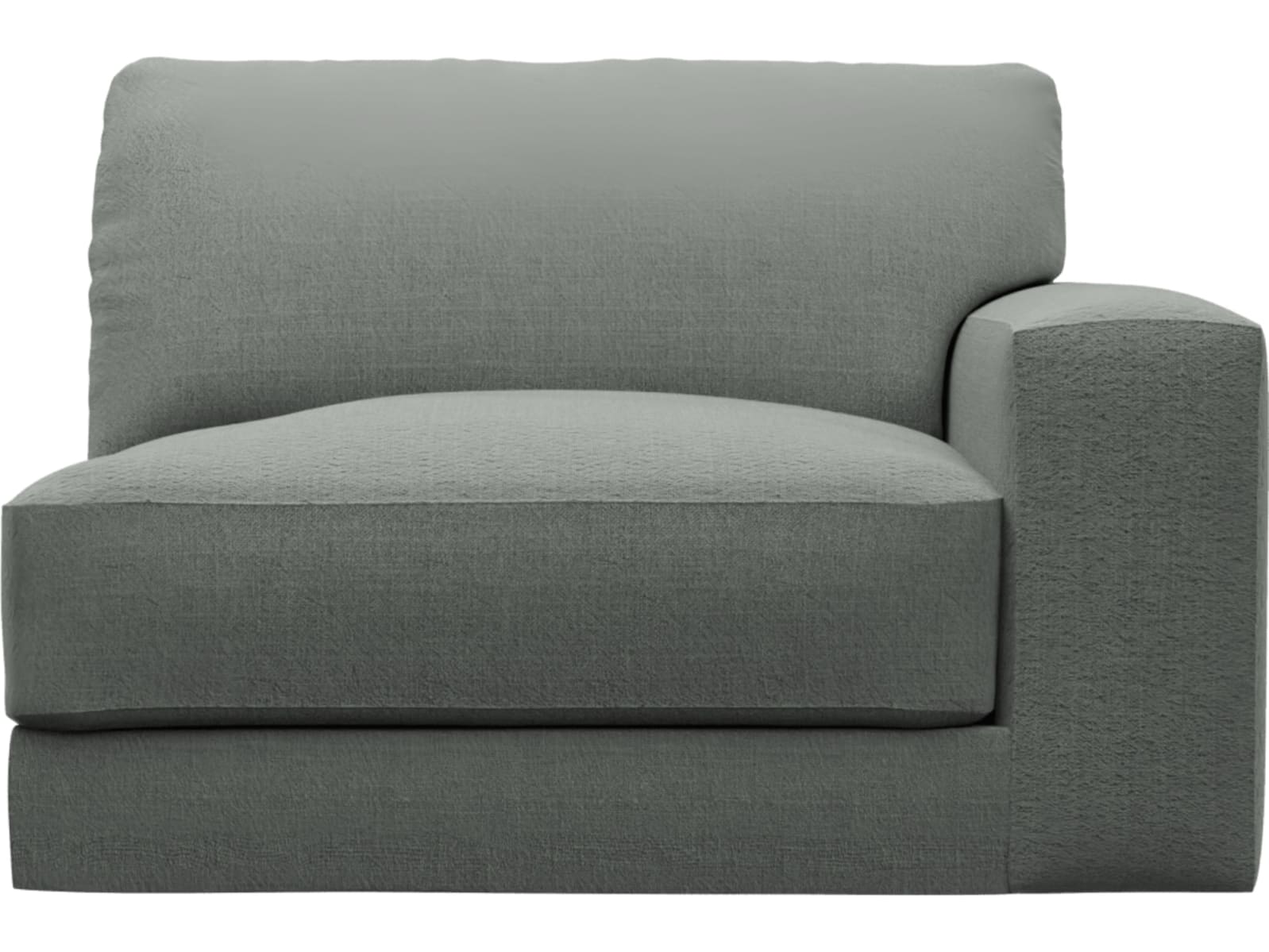Monica Tribute Storm Right Arm Facing Chair Module color Tribute Storm