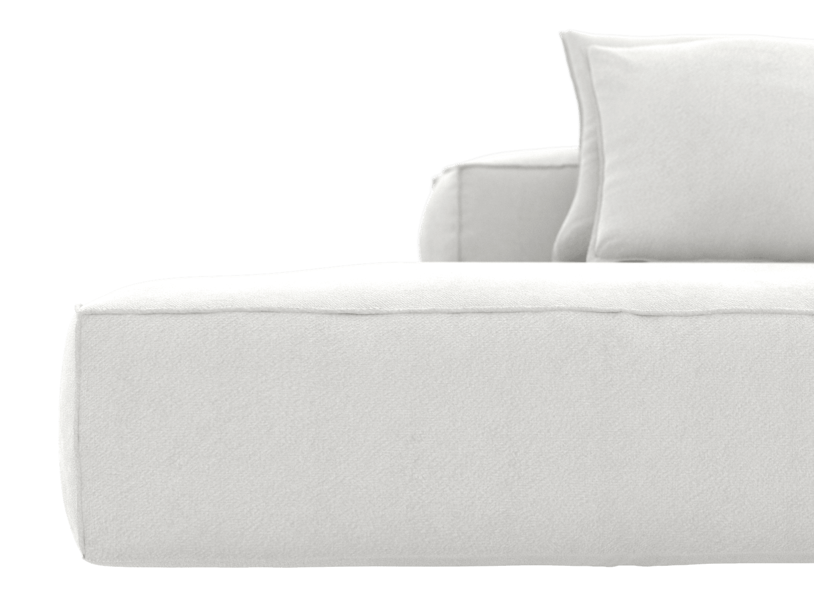 Riley Muse Frost 3 Seater Terminal Left Modular Sofa color Muse Frost